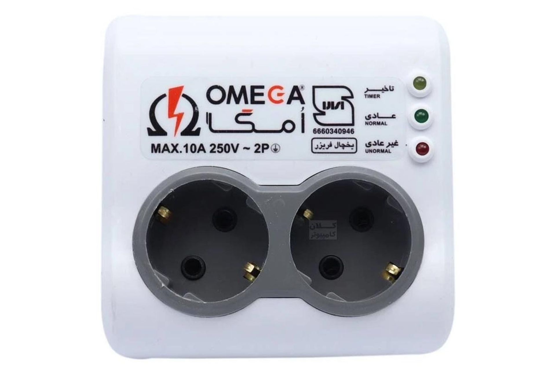 ابعاد و اندازه محافظ ولتاژ امگا مدل P2100