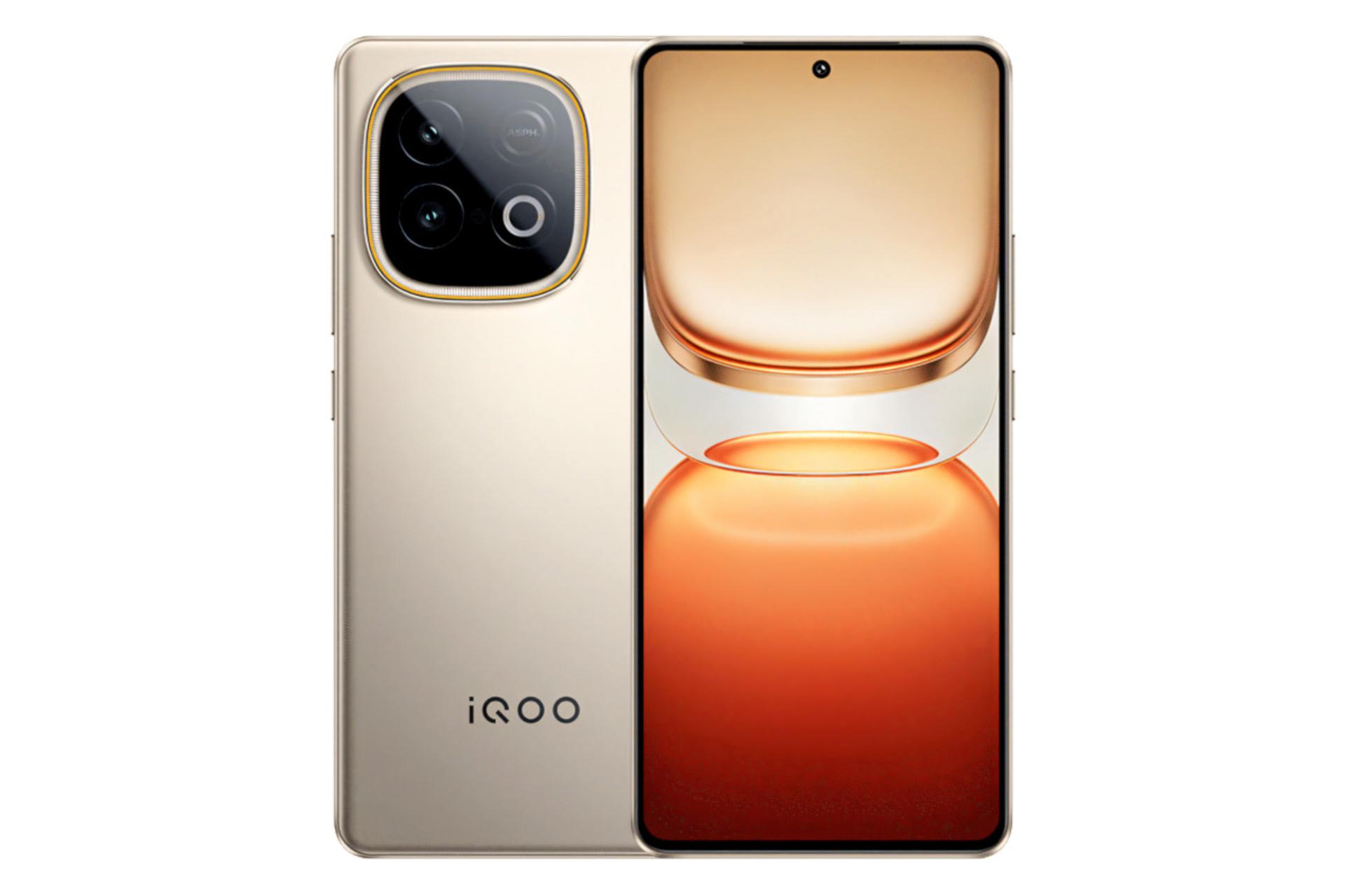 پنل جلو و پشت گوشی موبایل iQOO Z10 توربو پلاس ویوو طلایی / vivo iQOO Z10 Turbo Plus