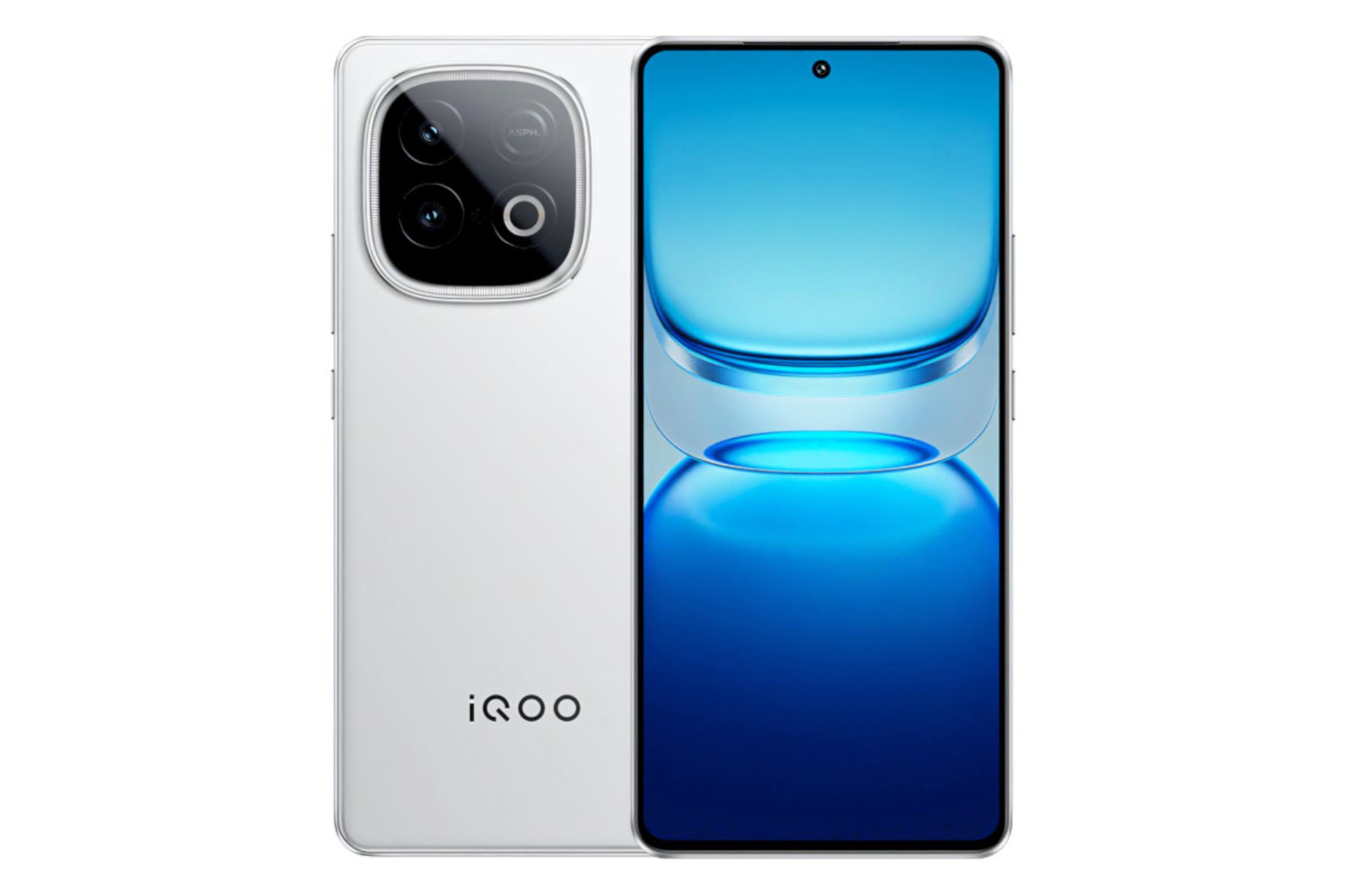پنل جلو و پشت گوشی موبایل iQOO Z10 توربو پلاس ویوو سفید / vivo iQOO Z10 Turbo Plus