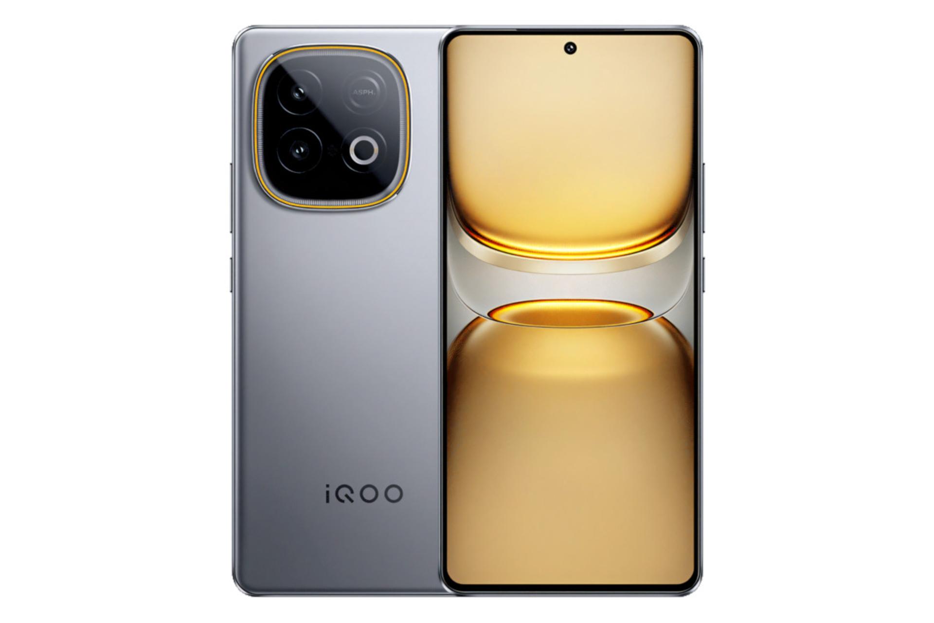 پنل جلو و پشت گوشی موبایل iQOO Z10 توربو پلاس ویوو خاکستری / vivo iQOO Z10 Turbo Plus