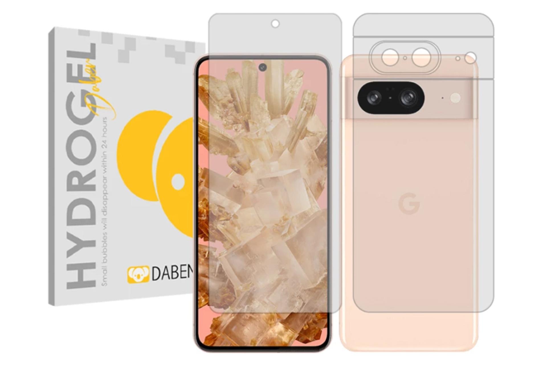 محافظ صفحه نمایش گوشی دبن مدل Tough شفاف مناسب گوگل Pixel 8 به همراه محافظ پشت گوشی