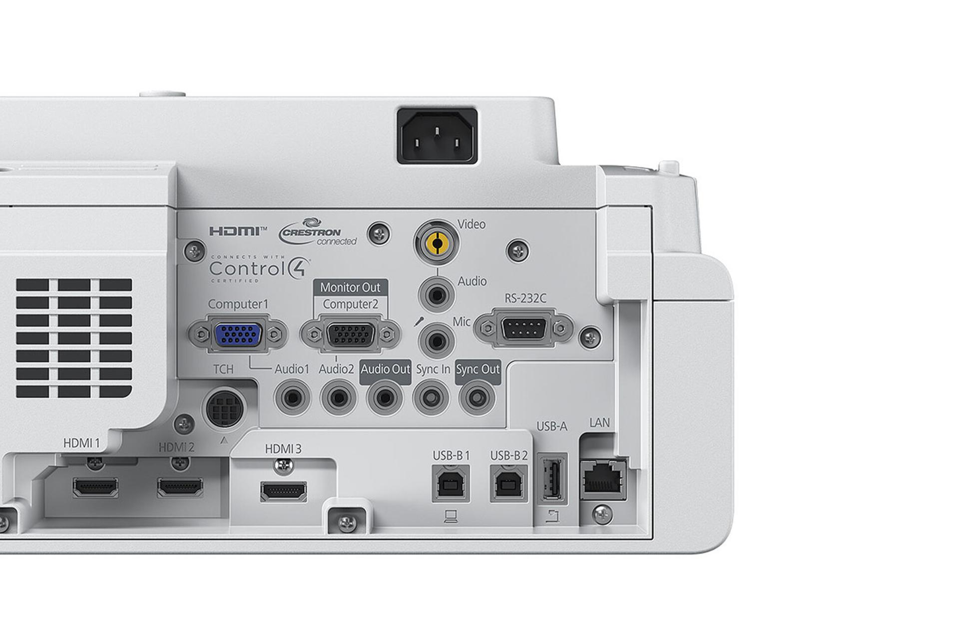 کانکتور و اتصال ویدیو پروژکتور اپسون EB-725Wi