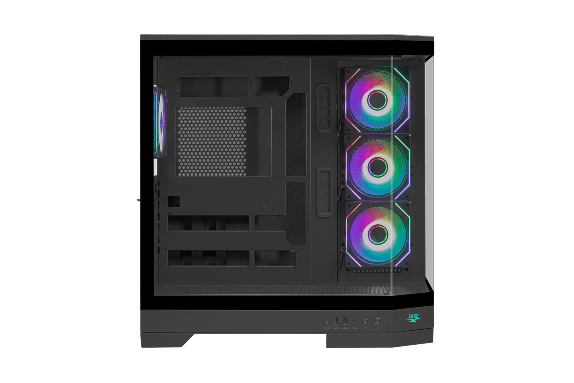 نمای کنار کیس کامپیوتر اوست GT-AQ1-MB