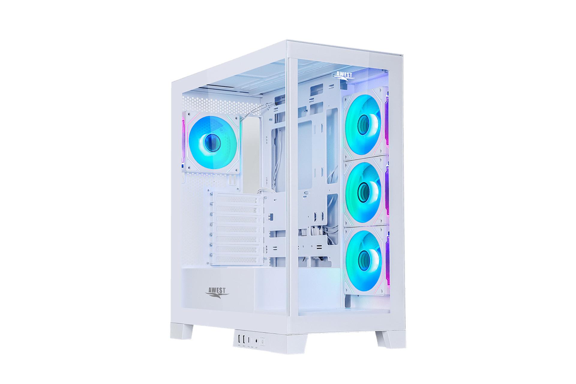 نمای سمت چپ کیس کامپیوتر اوست GT-AQ16-MW