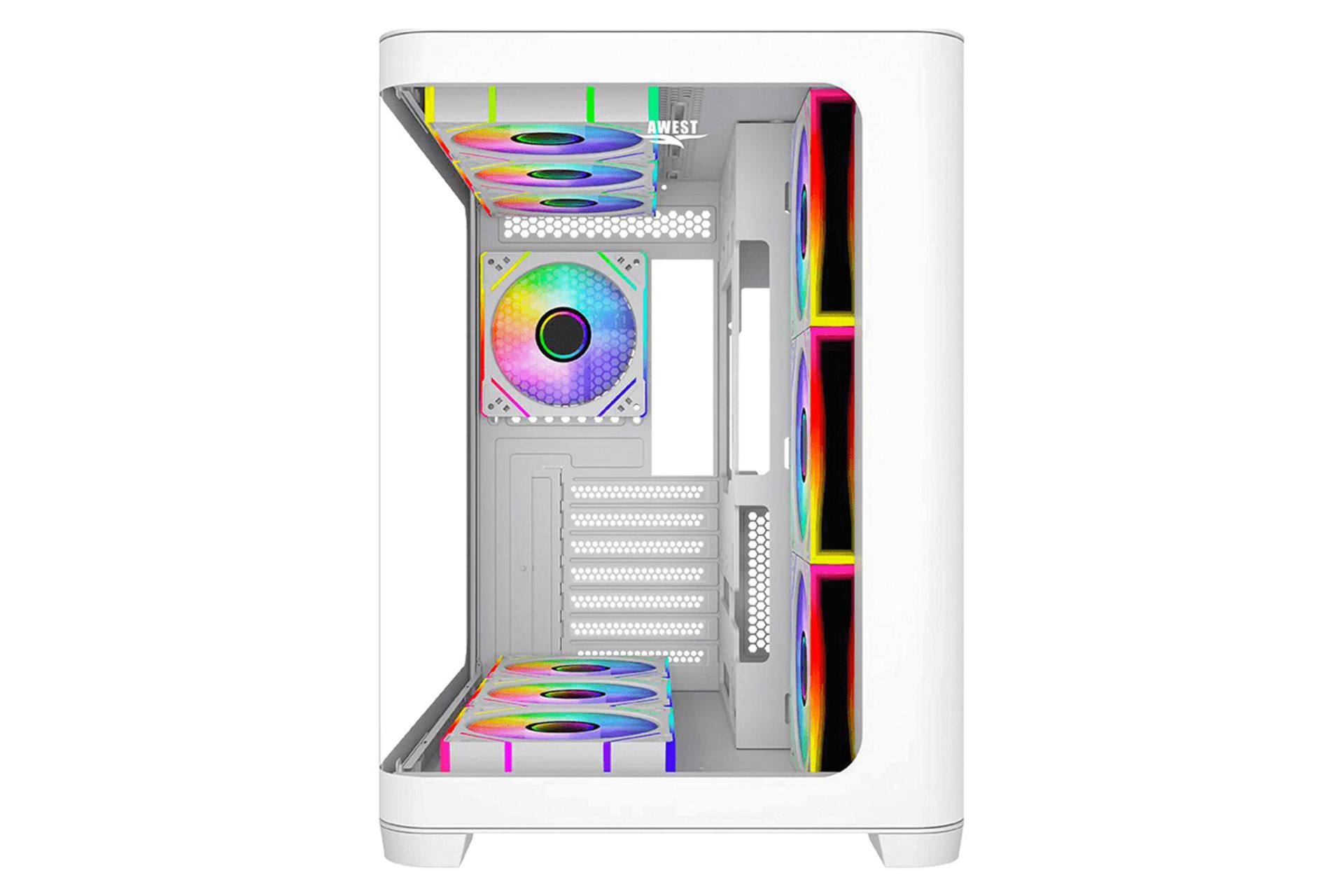 کیس کامپیوتر اوست GT-AQ18-MW نمای جلو