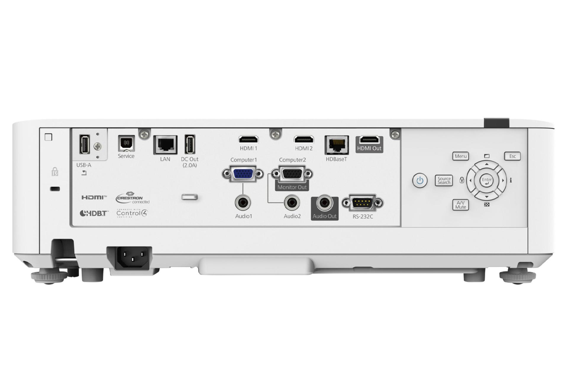 کانکتور و اتصال ویدیو پروژکتور اپسون EB-L730U