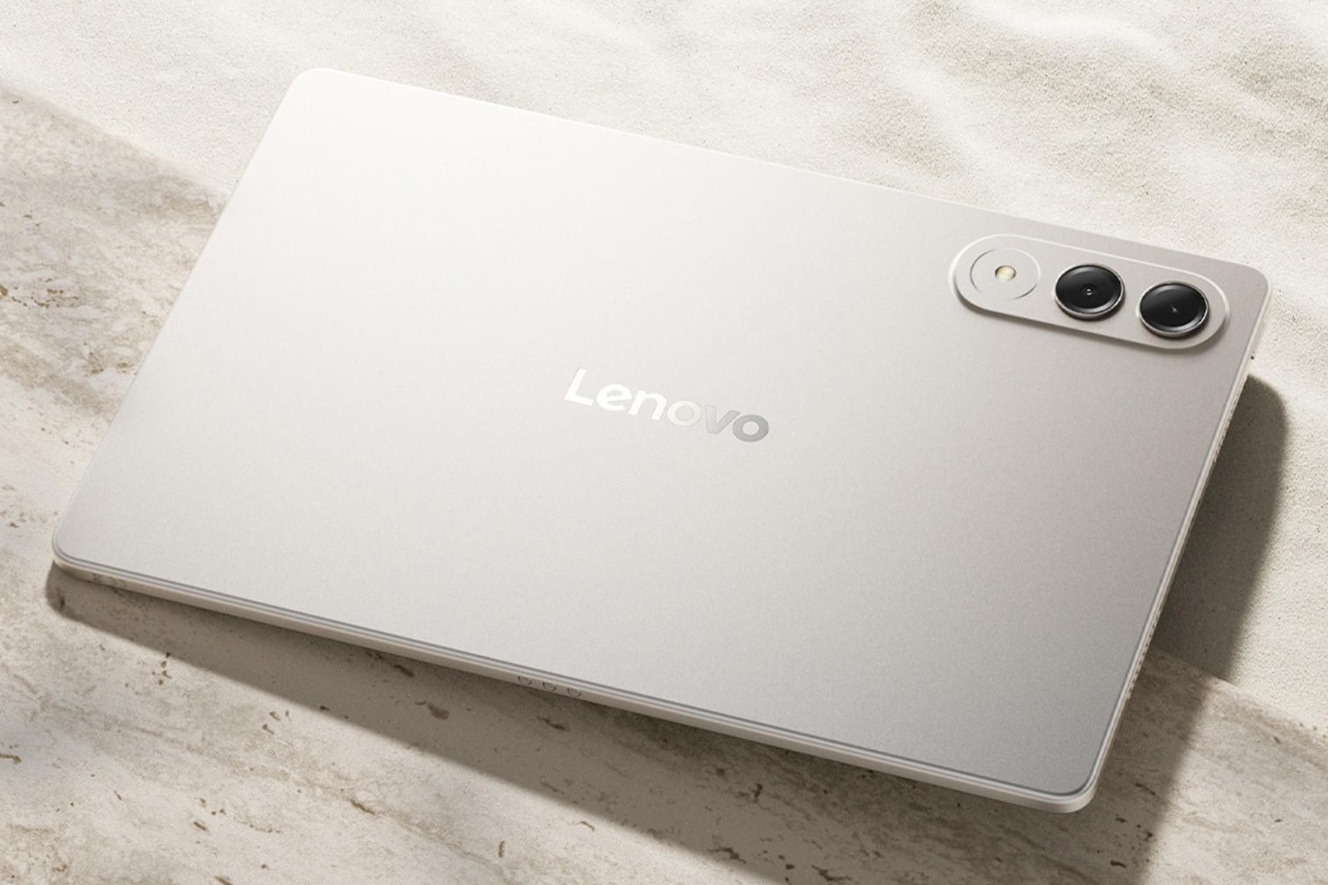 نمای پنل پشت تبلت Xiaoxin تبلت پرو GT لنوو / Lenovo Xiaoxin Tablet Pro GT با نمایش لبه‌های کناری رنگ کرم