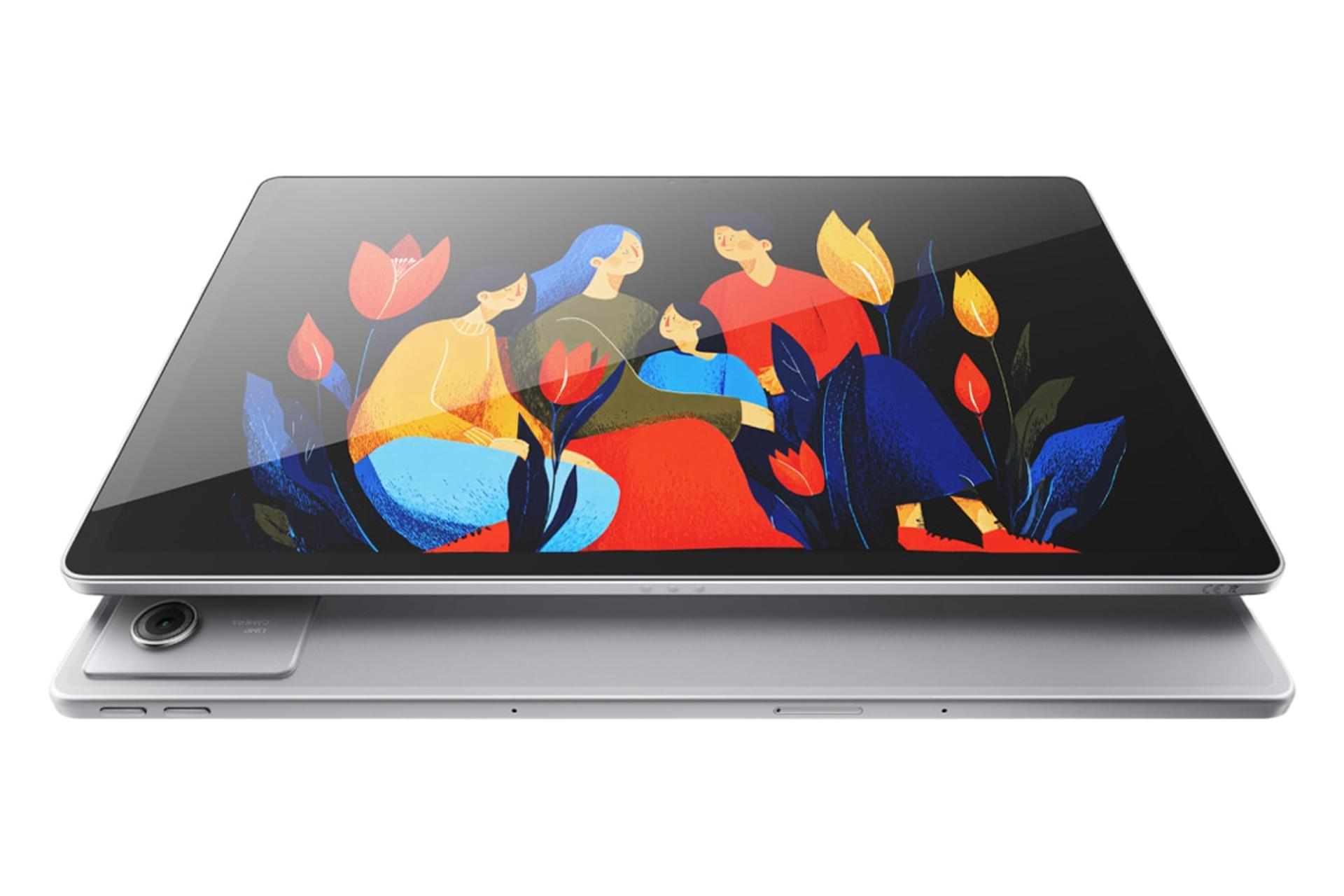 نمای کلی تبلت Xiaoxin پد 12.1 لنوو / Lenovo Xiaoxin Pad 12.1 با نمایش لبه کناری و پنل جلو و پشت