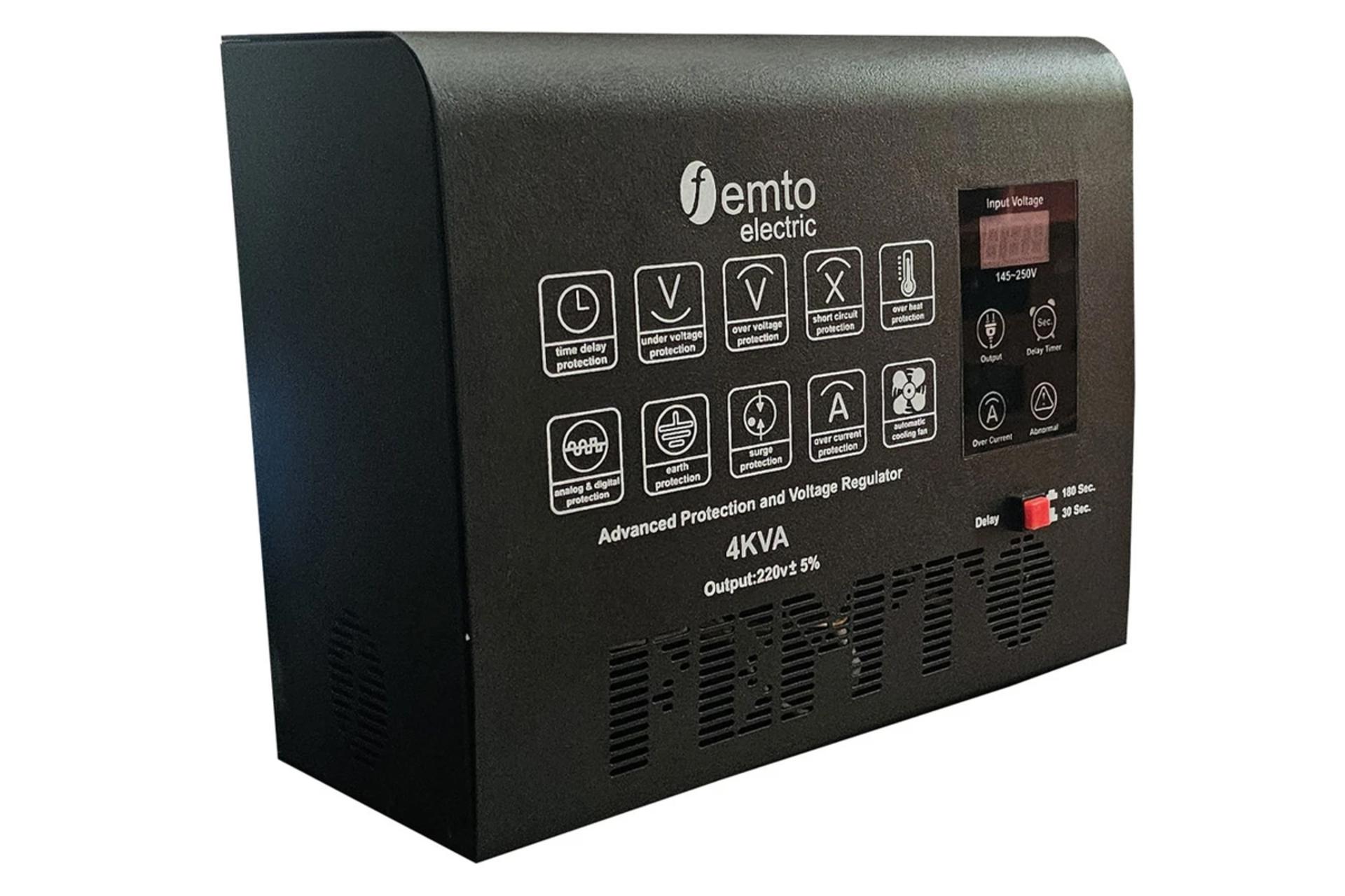 ابعاد و اندازه استابلایزر فمتو الکتریک مدل STAB-4000