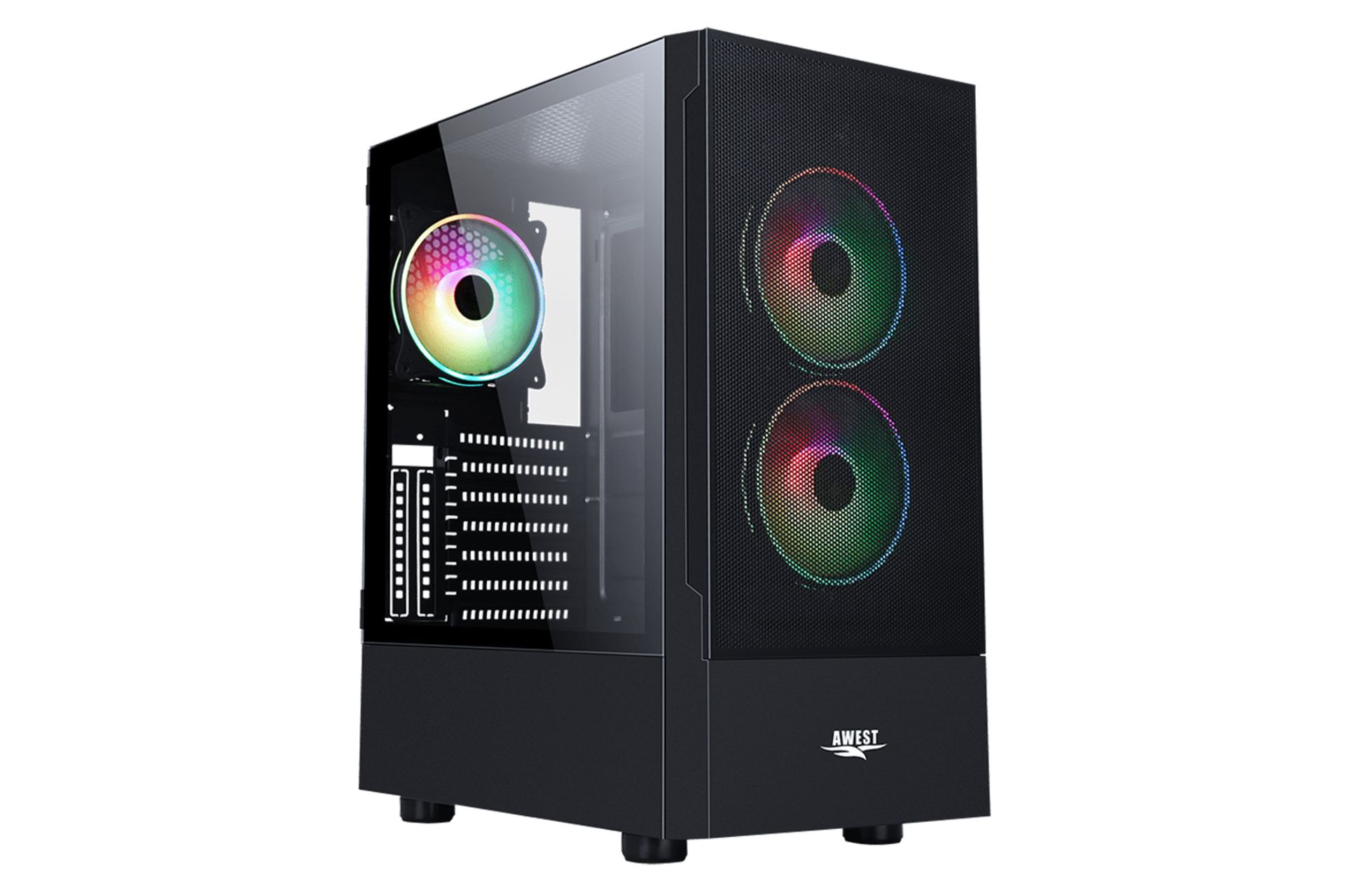 نمای سمت چپ کیس کامپیوتر اوست GT-AV201-MB Plus