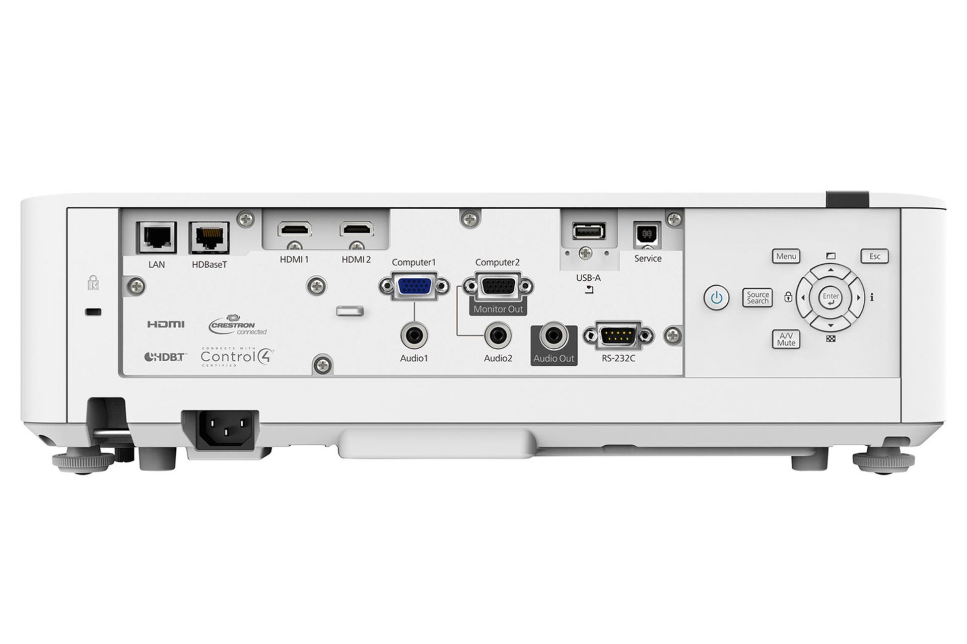 کانکتور و اتصال ویدیو پروژکتور اپسون EB-L610U