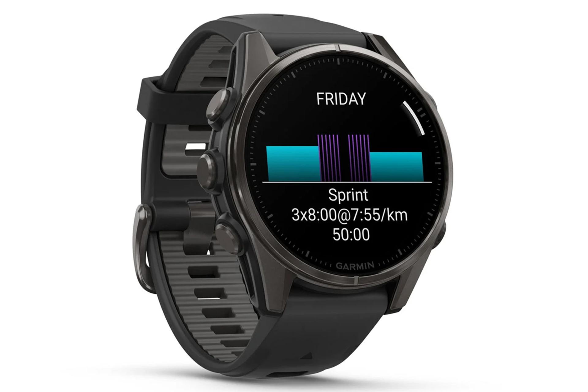 شارژدهی ساعت هوشمند گارمین فنیکس 8 مدل 43 میلی‌متری