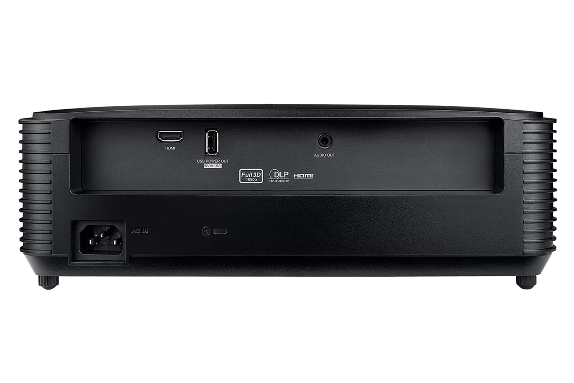 نمای پشت ویدیو پروژکتور اوپتوما HD28e