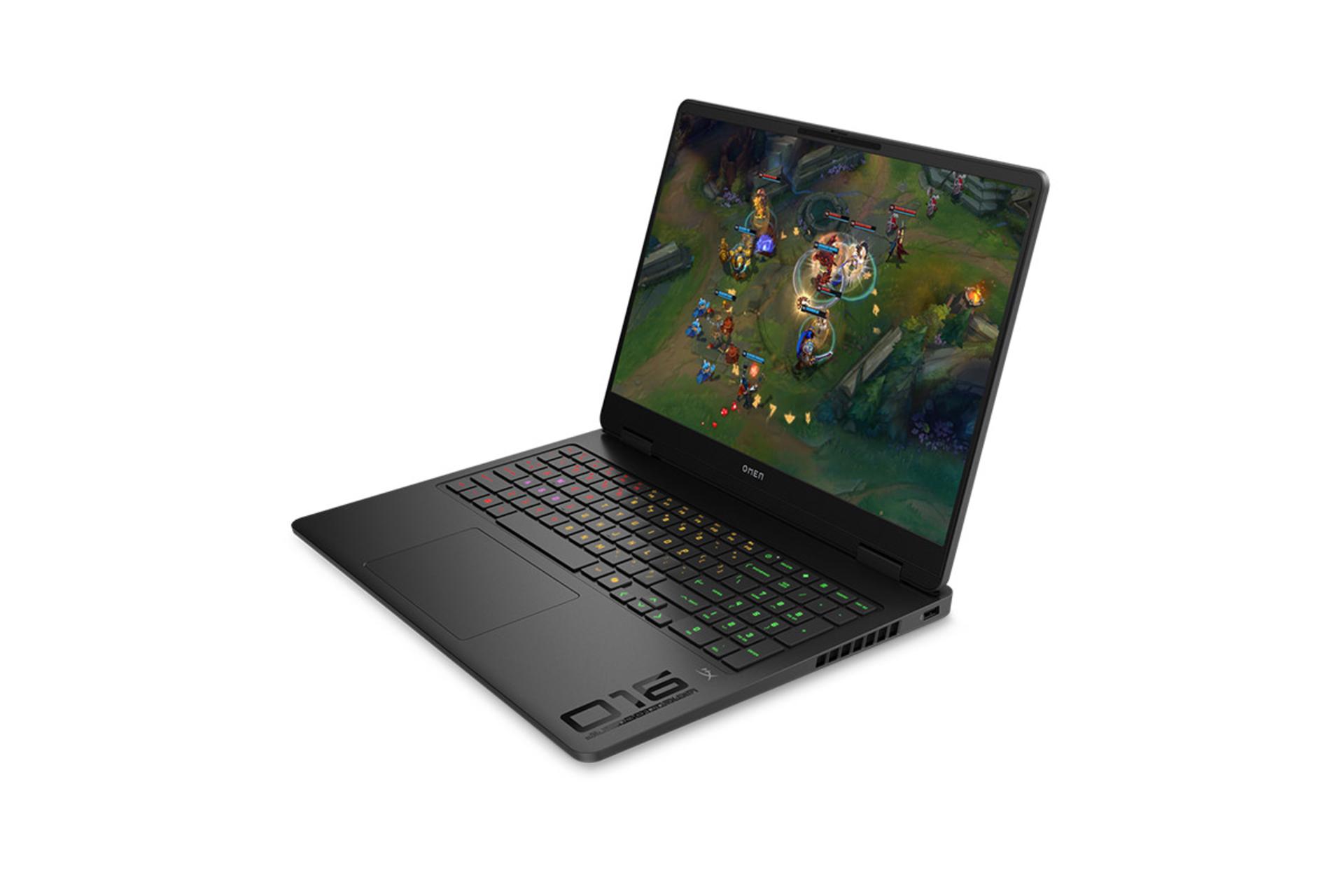 لپ تاپ اچ پی HP OMEN 16-ap0175ng نمای جلو و راست