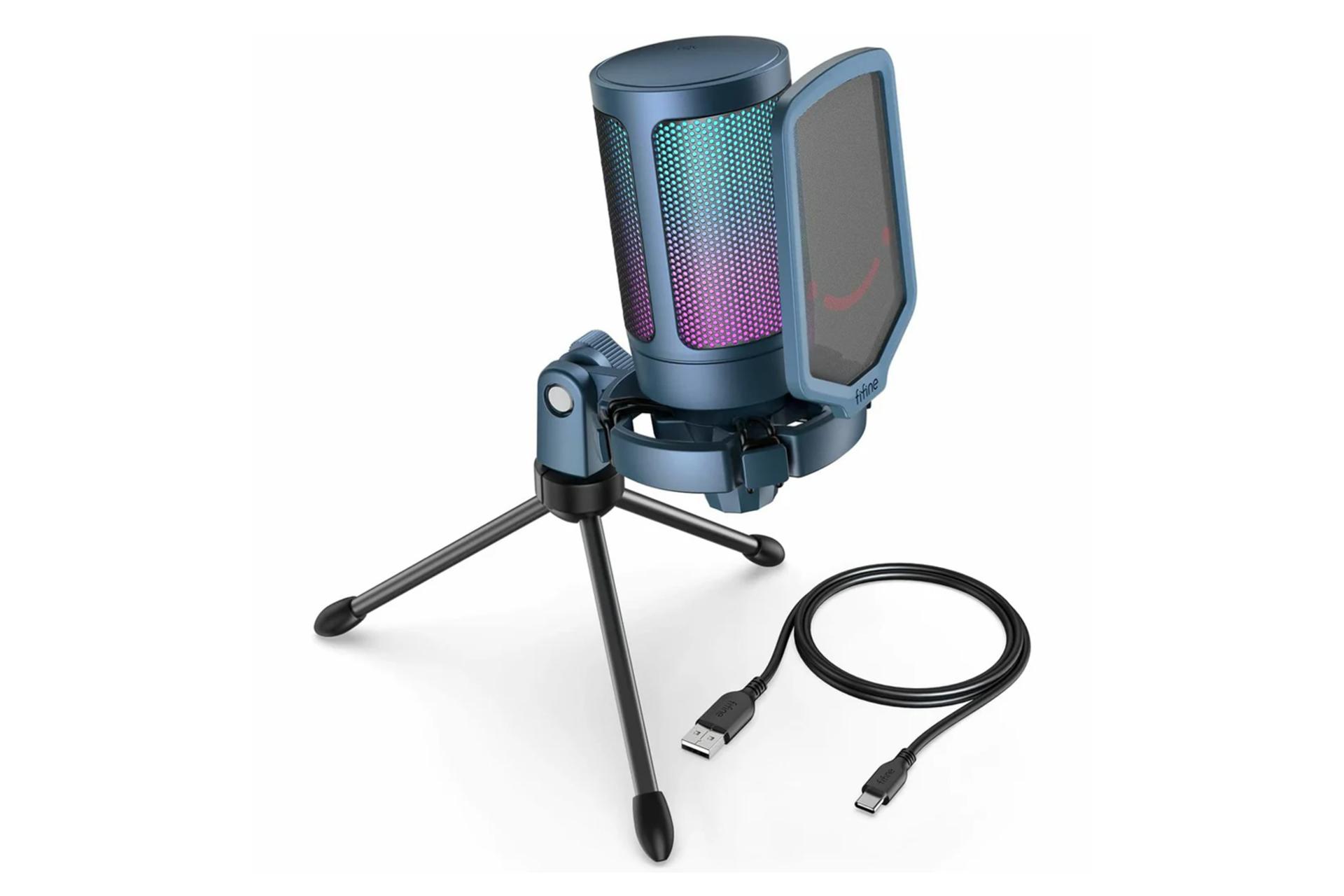 میکروفون فی فاین A6V رنگ آبی