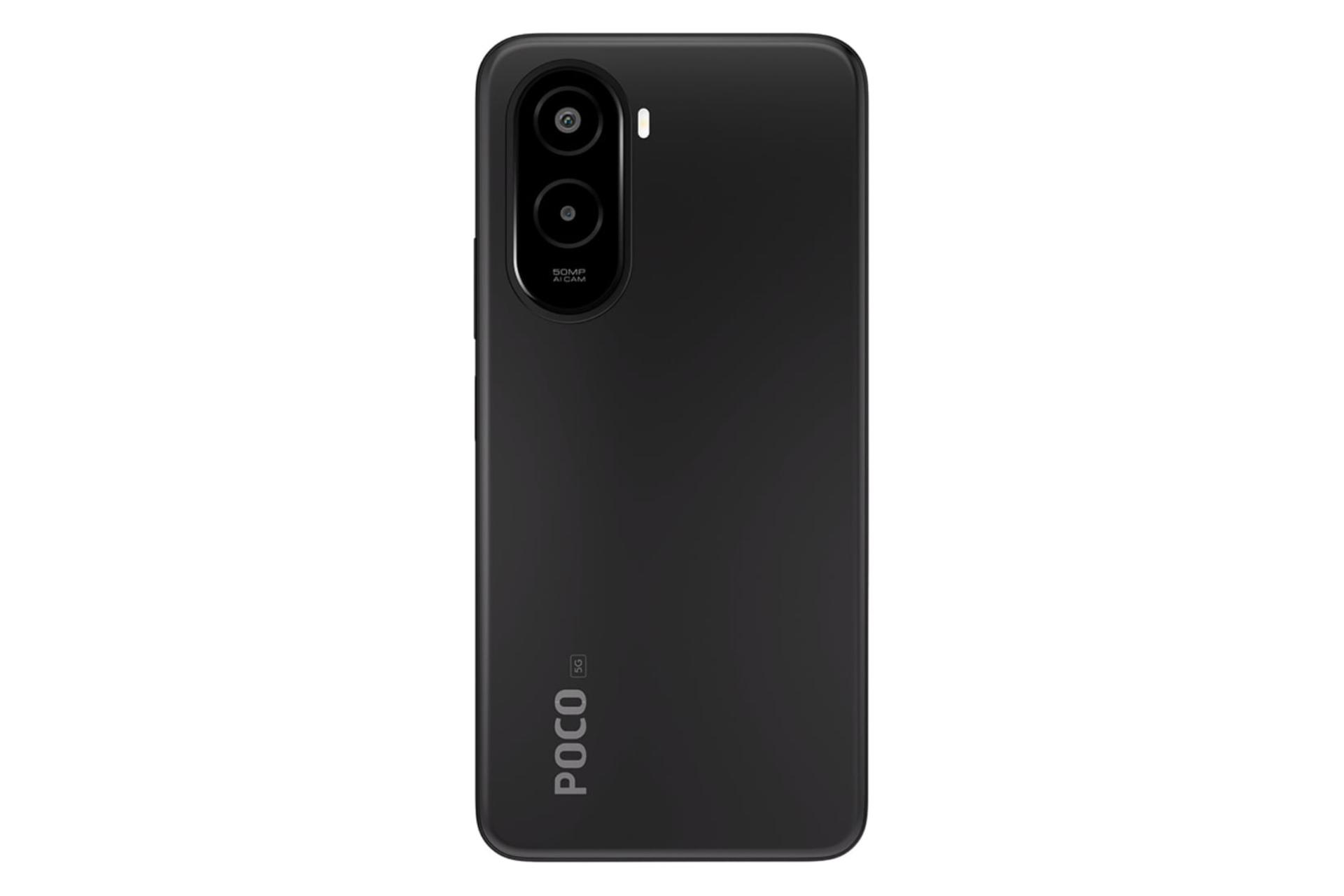 چینش دوربین گوشی موبایل پوکو M7 پلاس شیائومی مشکی / Xiaomi Poco M7 Plus