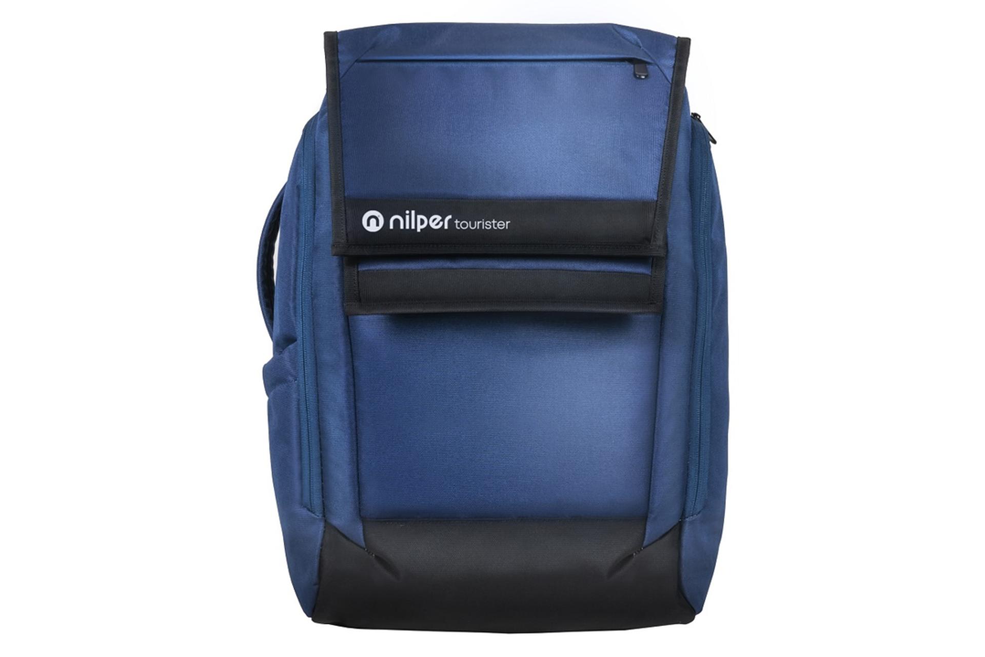 کیف لپ تاپ کوله پشتی لپ تاپ نیلپر توریستر پترو NTLB112 مناسب 15.6 اینچ رنگ آبی