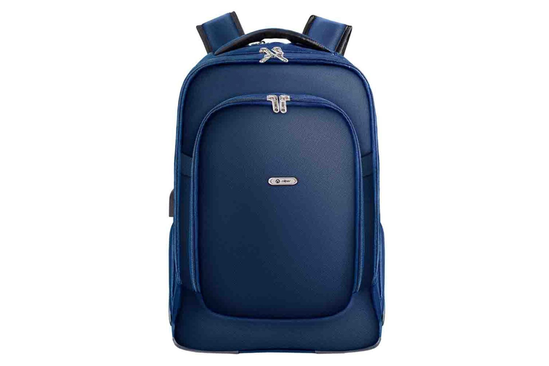 کیف لپ تاپ کوله پشتی لپ تاپ نیلپر توریستر مایان NTLB113X مناسب 15.6 اینچ رنگ آبی