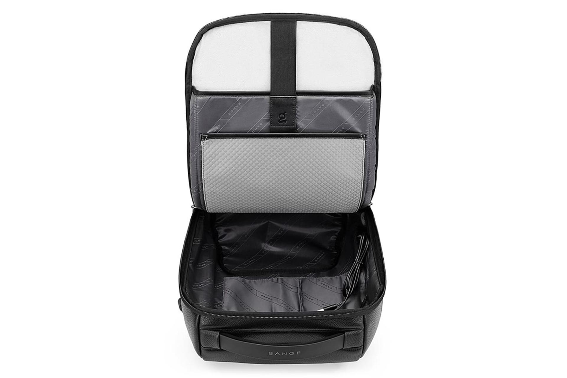 نمای داخل کیف لپ تاپ کوله پشتی لپ تاپ بنج 6622 مناسب 15.6 اینچ