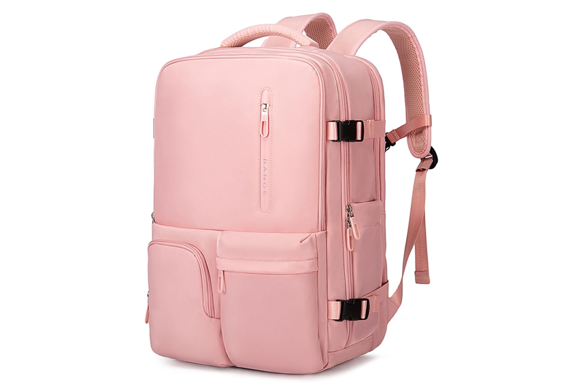 کیف لپ تاپ کوله پشتی لپ تاپ بنج 1800 مناسب 15.6 اینچ رنگ صورتی 