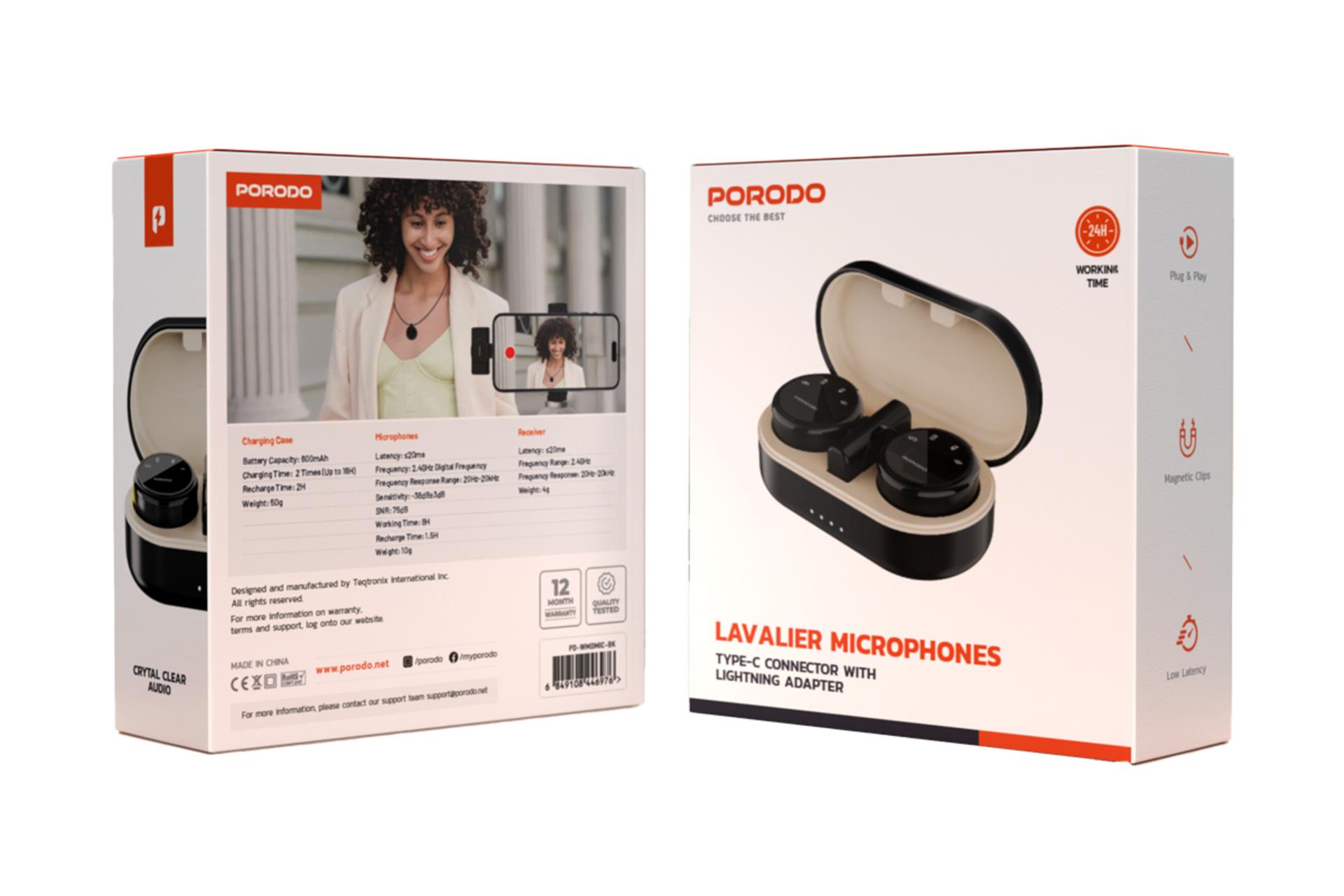 جعبه میکروفون پرودو Lavalier Microphones