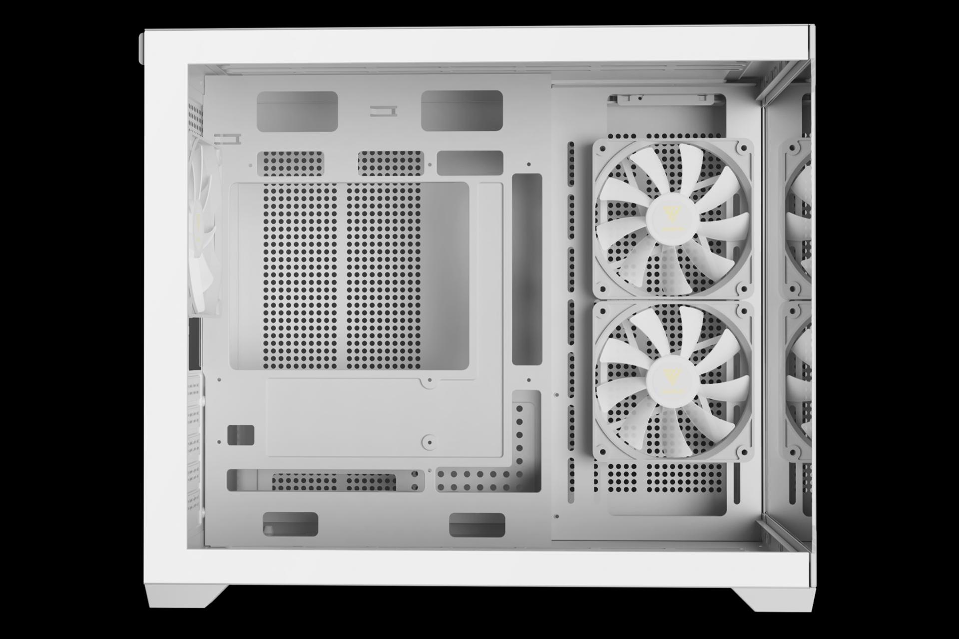 نمای داخل کیس کامپیوتر گیم دیاس AURA GC10M ARGB