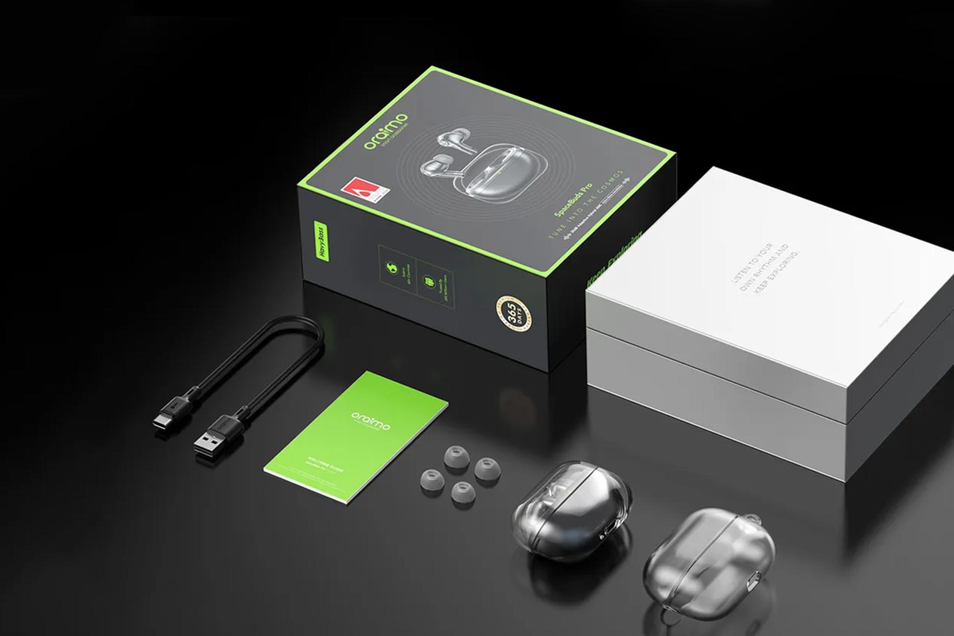 اقلام همراه هدفون اورایمو SpaceBuds Pro