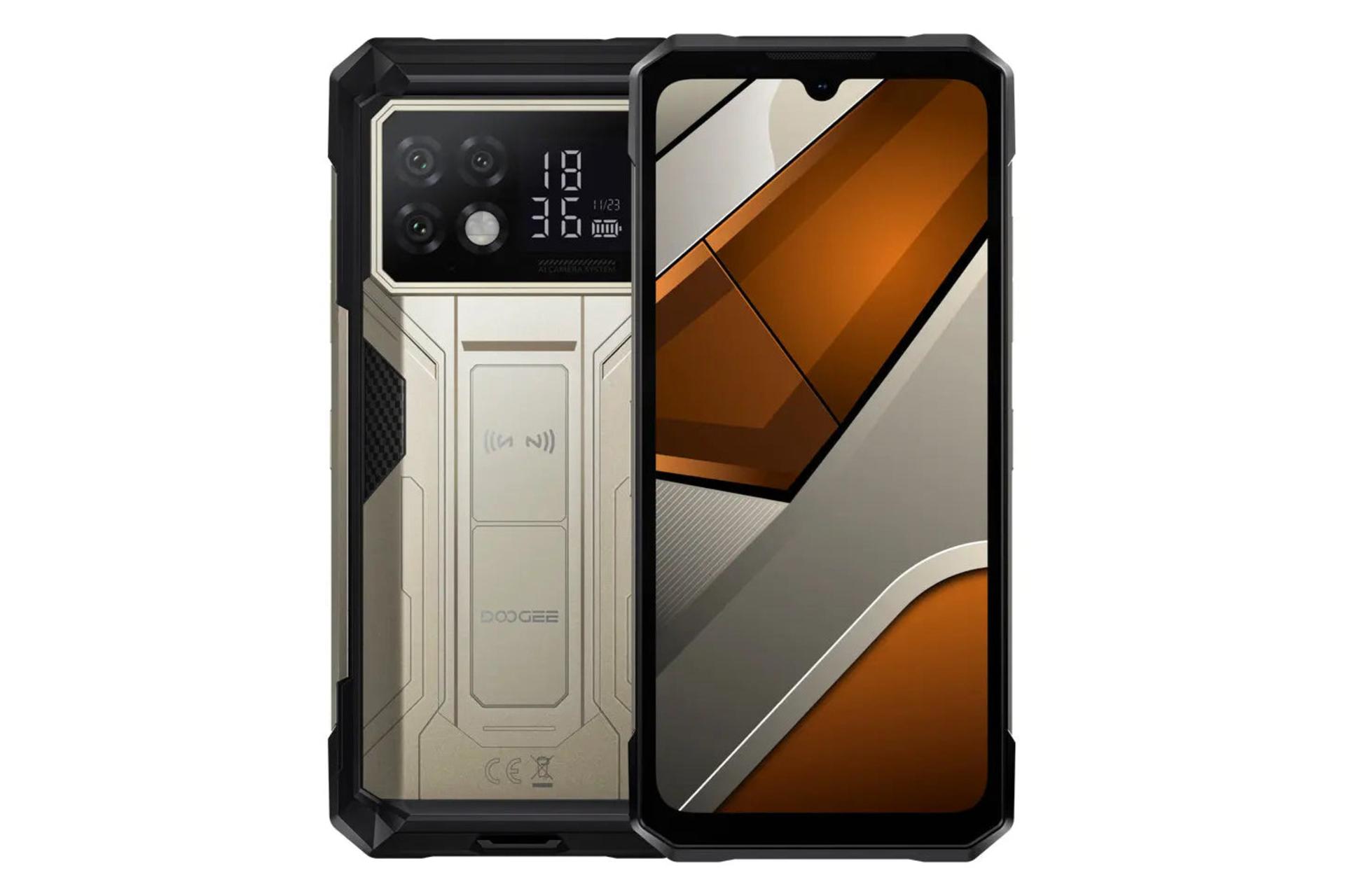 پنل جلو و پشت گوشی موبایل S200 مکس دوجی طلایی / Doogee S200 Max