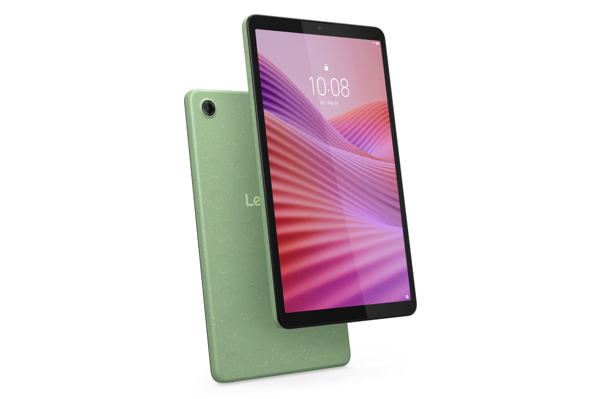 نمای جانبی تبلت لنوو تب K9 سبز روشن / Lenovo Tab K9