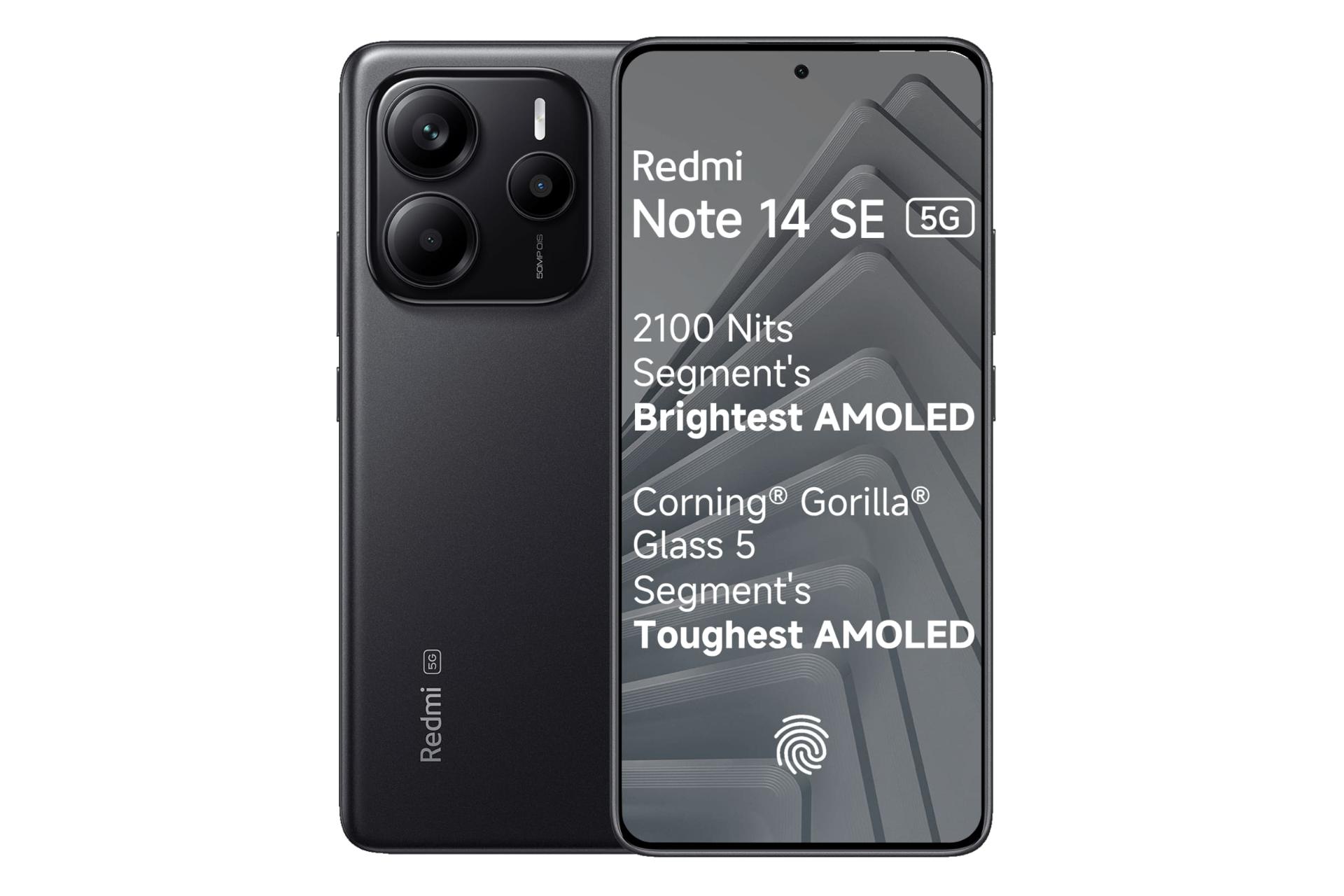 پنل جلو و پشت گوشی ردمی نوت 14 SE شیائومی مشکی / Xiaomi Redmi Note 14 SE 5G