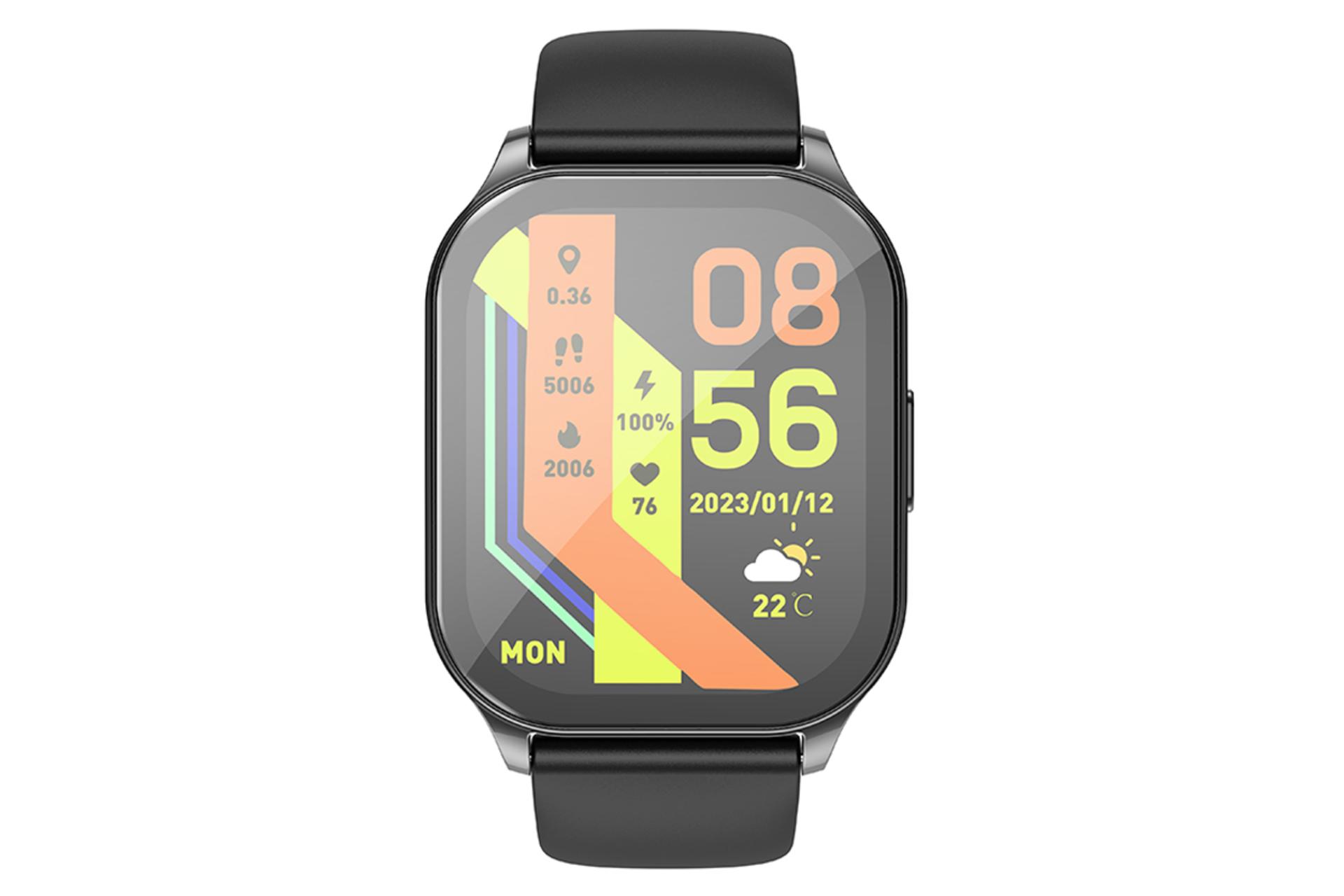 ساعت هوشمند هوکو Y19 AMOLED نمای جلو