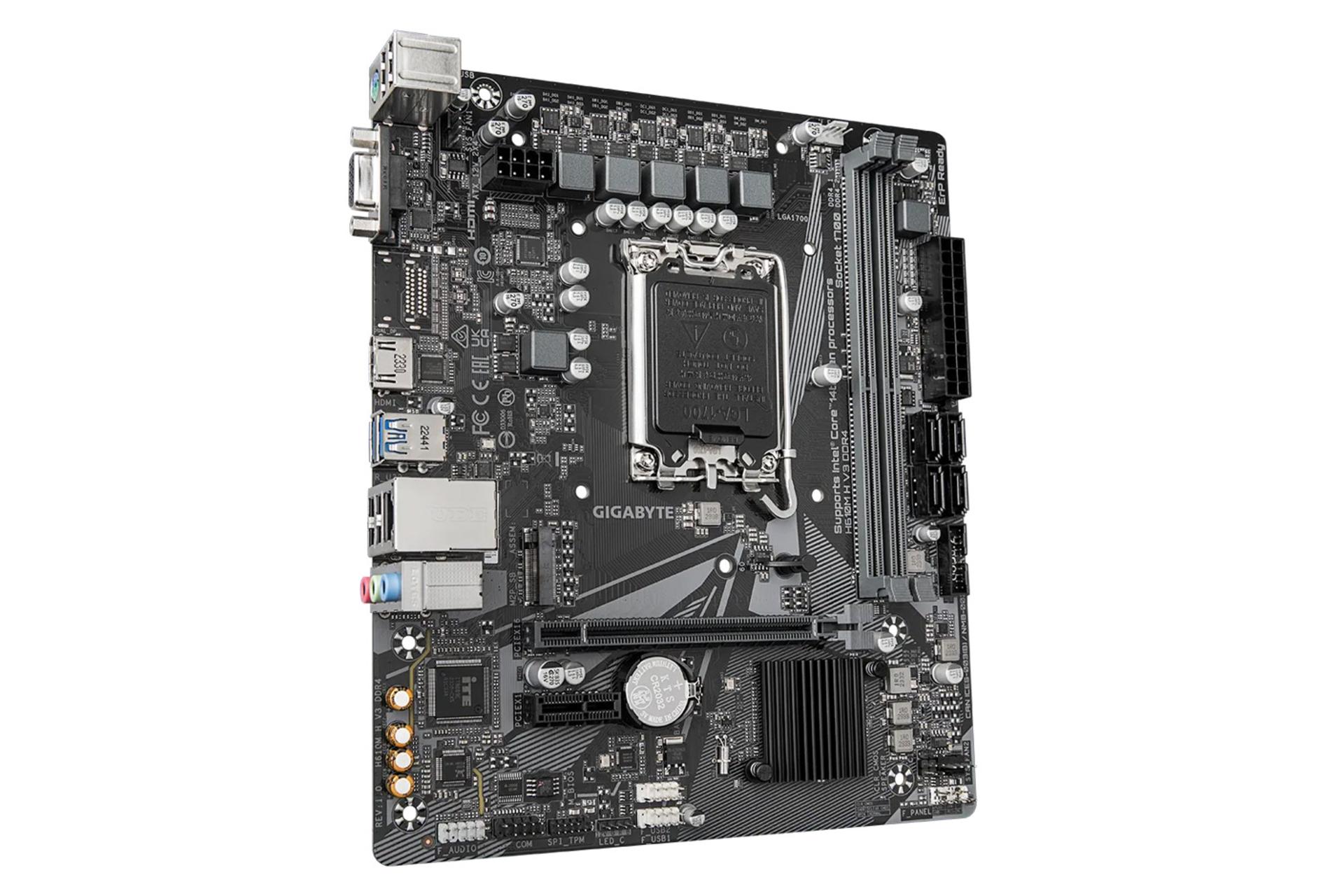 کانکتور و اتصال مادربرد گیگابایت H610M H V3 DDR4 (rev. 1.0)