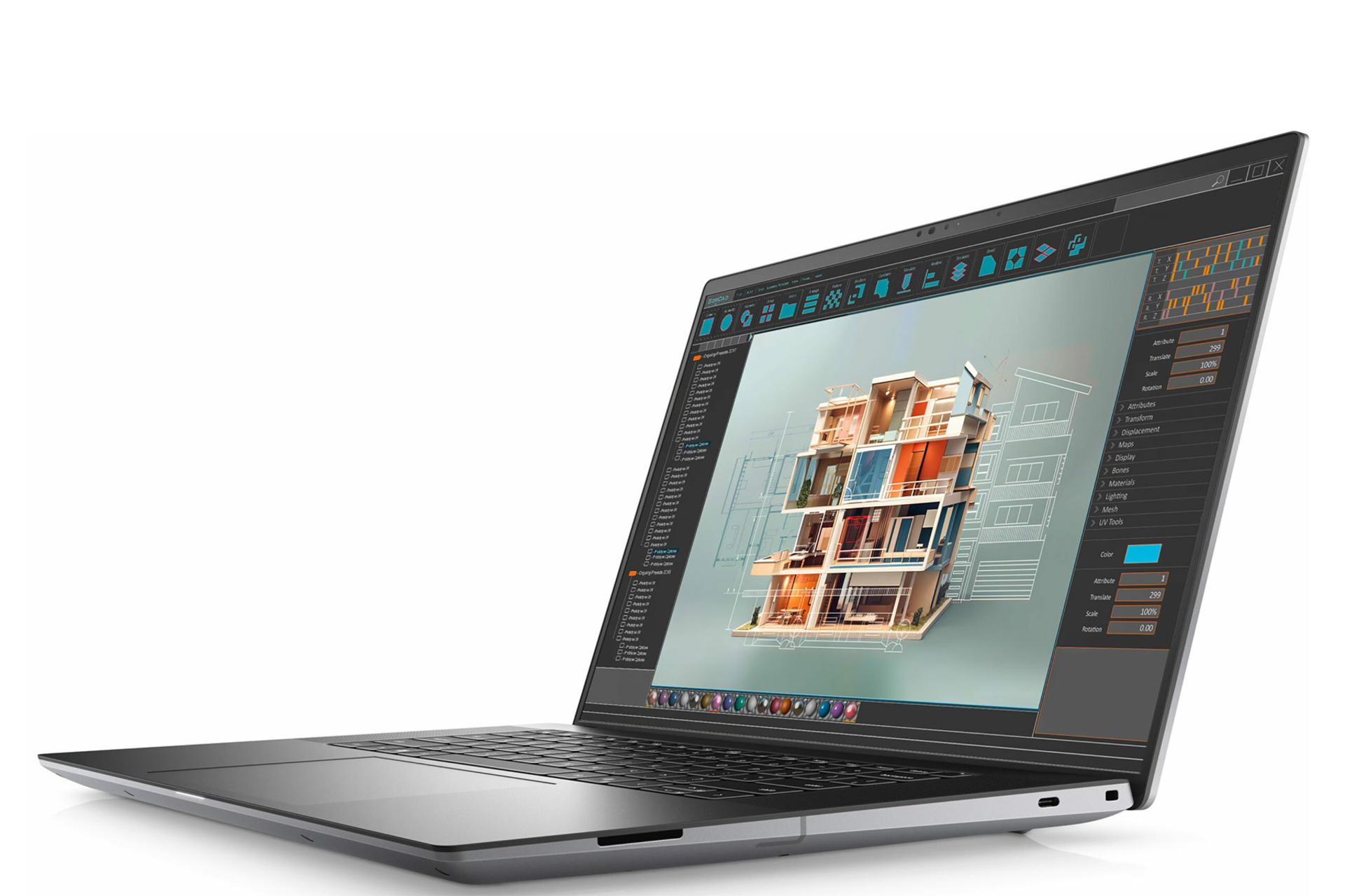 لپ تاپ دل Dell Precision 5690 نمای جلو و راست