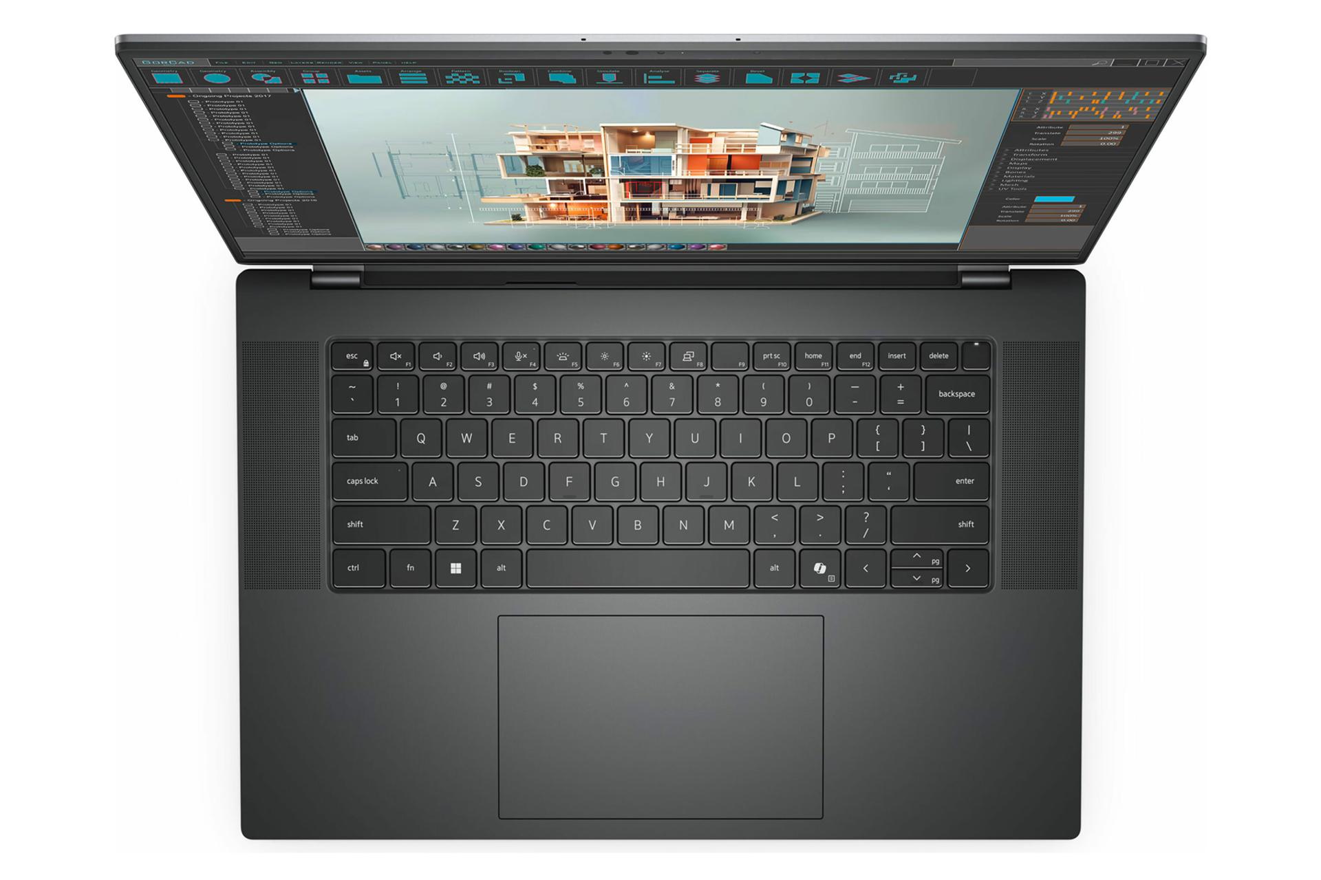 لپ تاپ دل Dell Precision 5690 نمای بالا و کیبورد