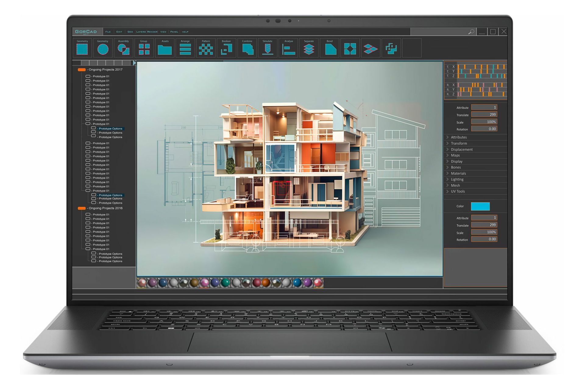 لپ تاپ دل Dell Precision 5690 نمای جلو