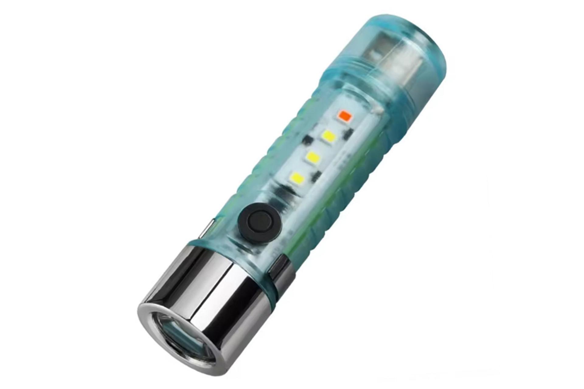 چراغ قوه USB ZJ-023 رنگ سبز