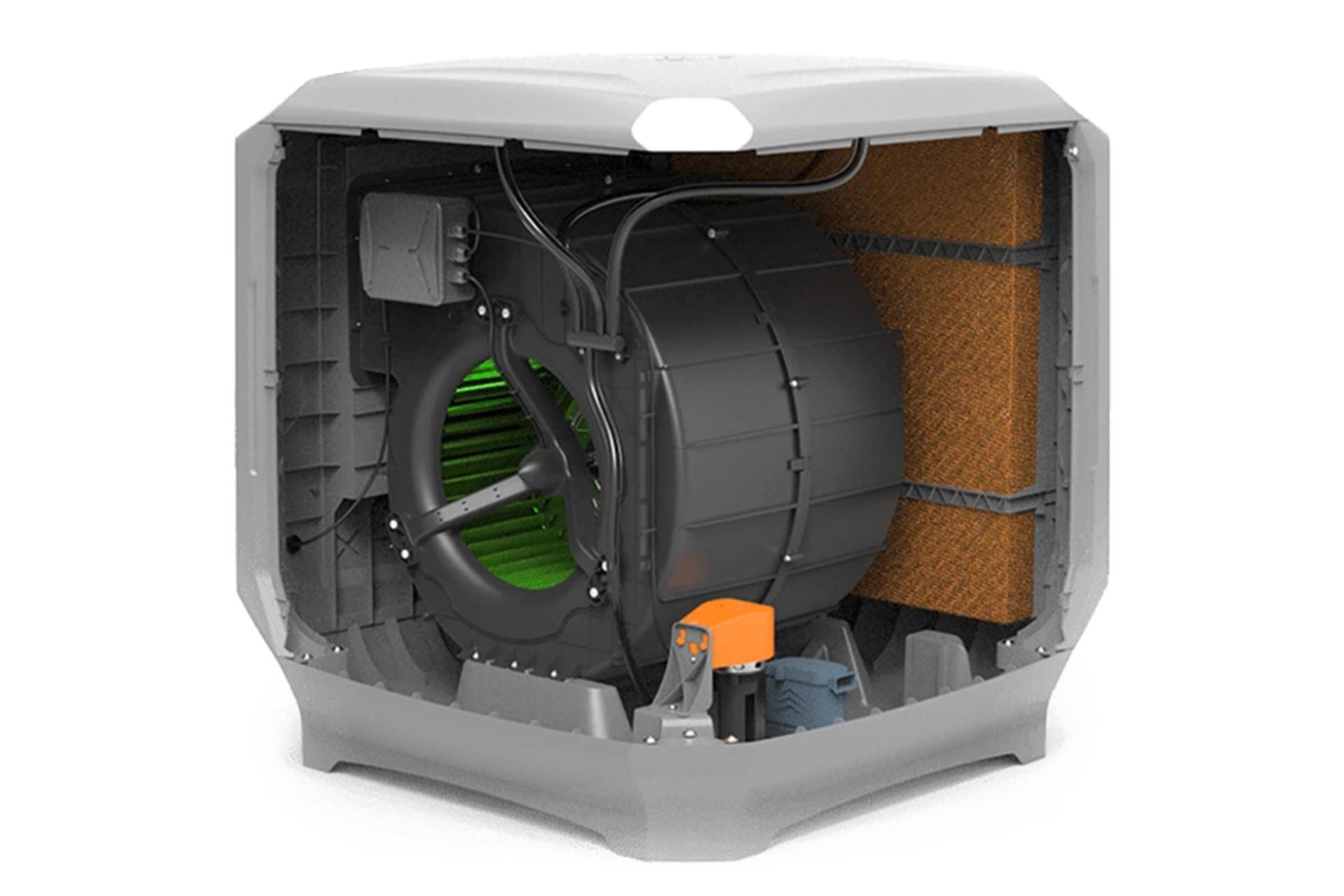 نمای داخل کولر آبی ایرومکس AM45