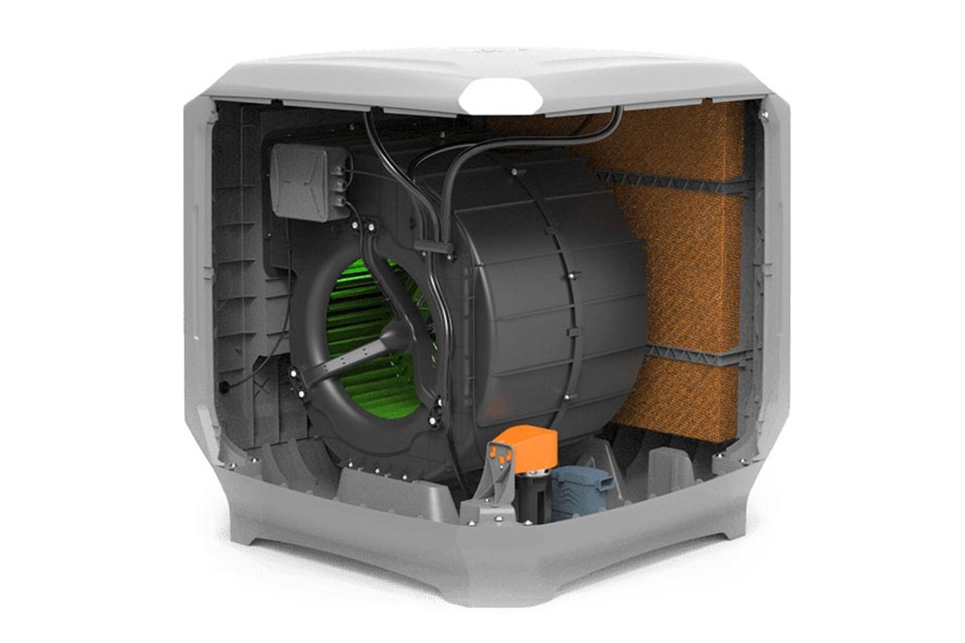 نمای داخل کولر آبی ایرومکس AM40