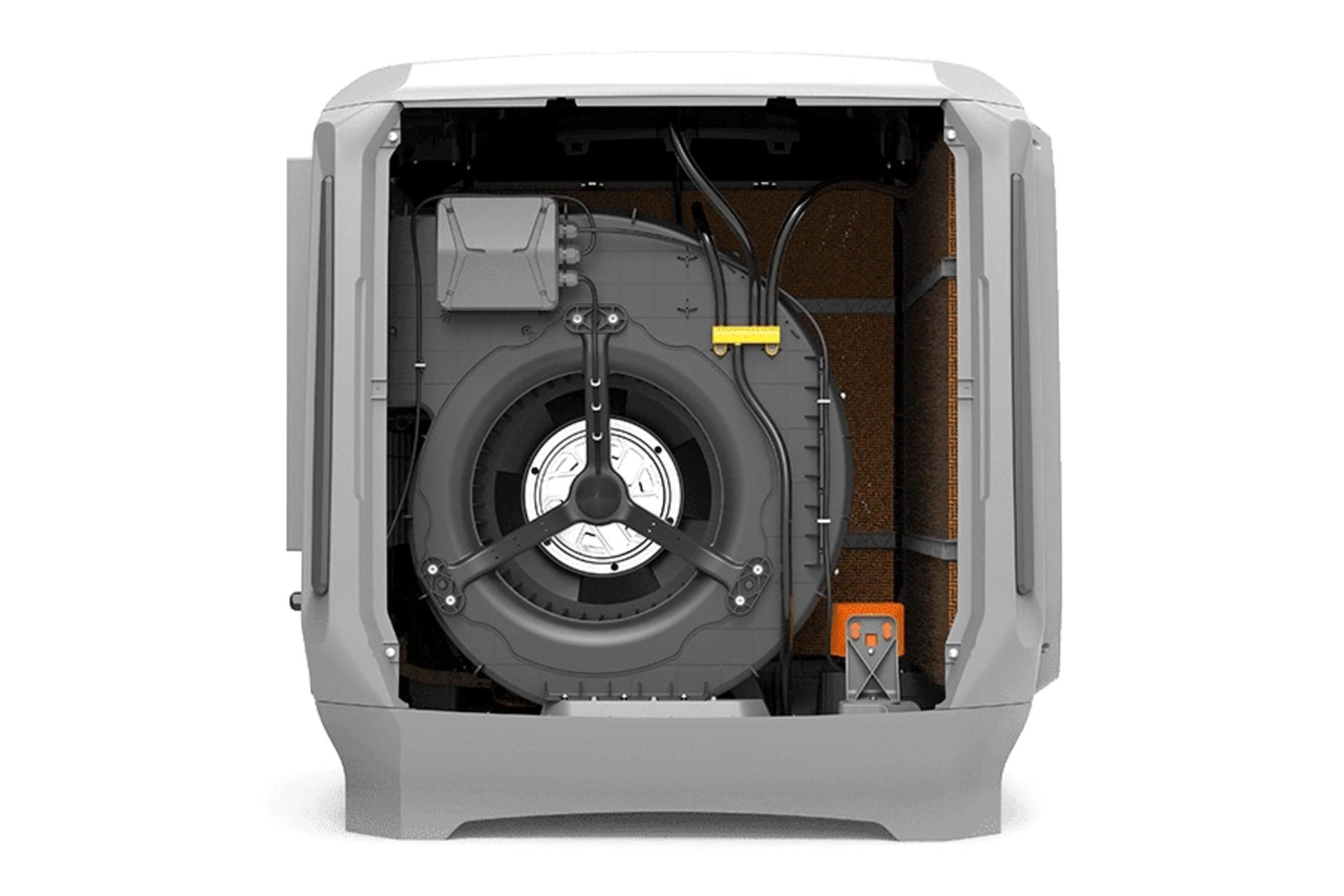 نمای کنار کولر آبی ایرومکس AM40