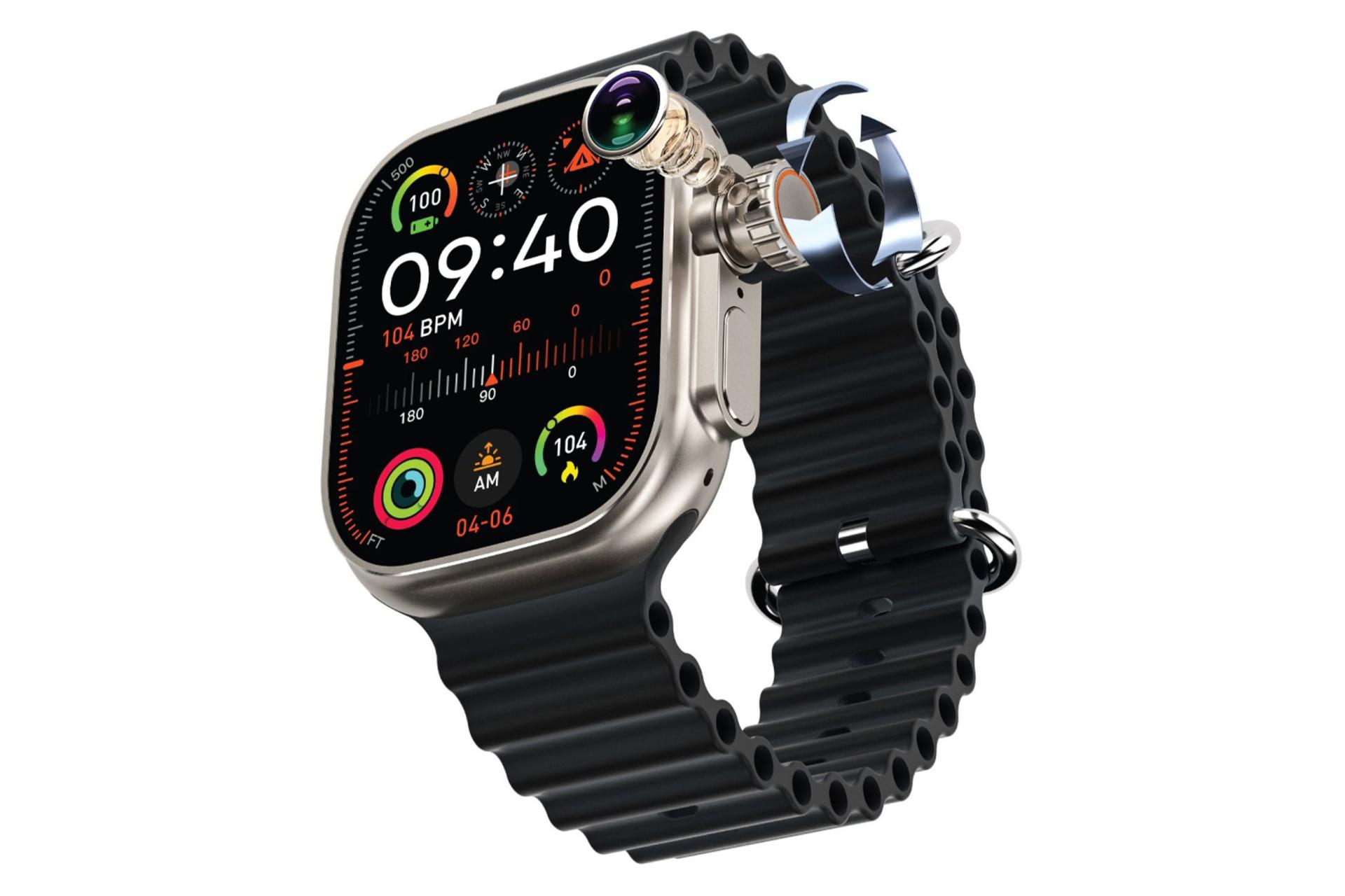 ساعت هوشمند گرین لیون 4G-Ultra رنگ مشکی