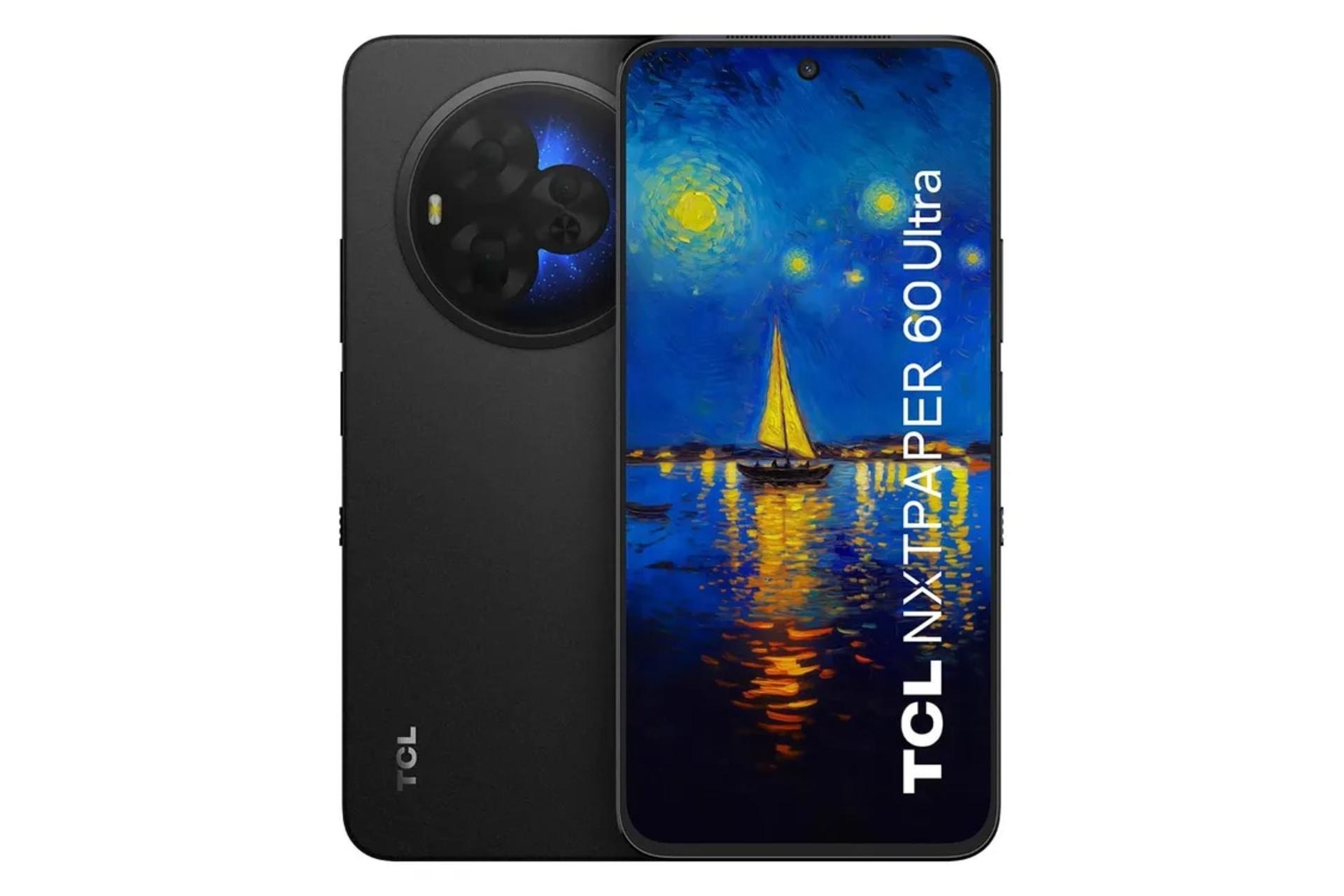 پنل جلو و پشت گوشی موبایل تی سی ال 60 اولترا نکست پیپر مشکی / TCL 60 Ultra NxtPaper
