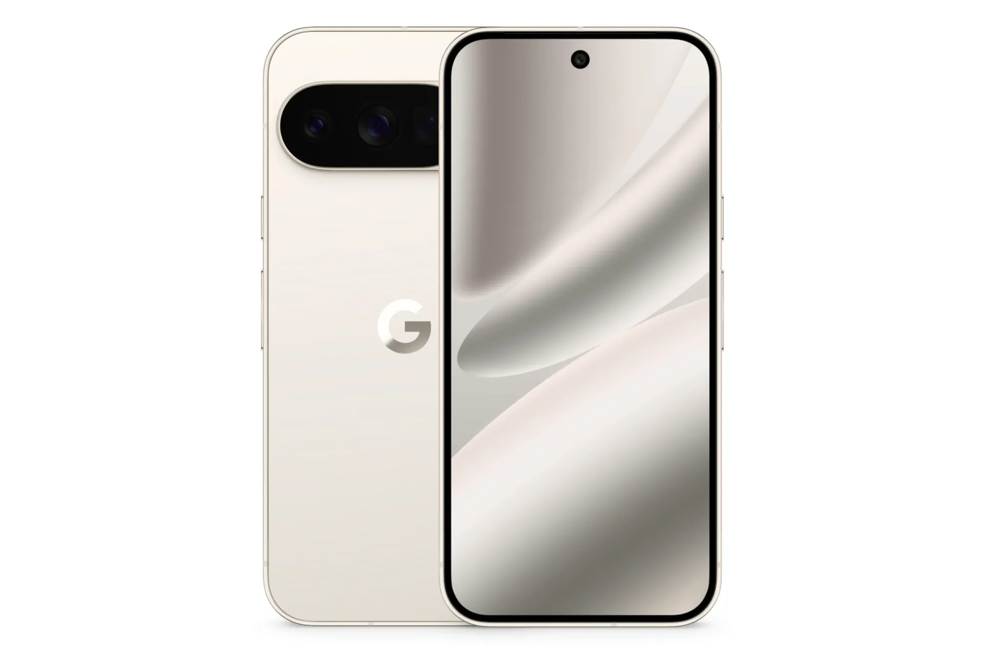 پنل جلو و پشت گوشی موبایل پیکسل 10 پرو گوگل کرم رنگ / Google Pixel 10 Pro