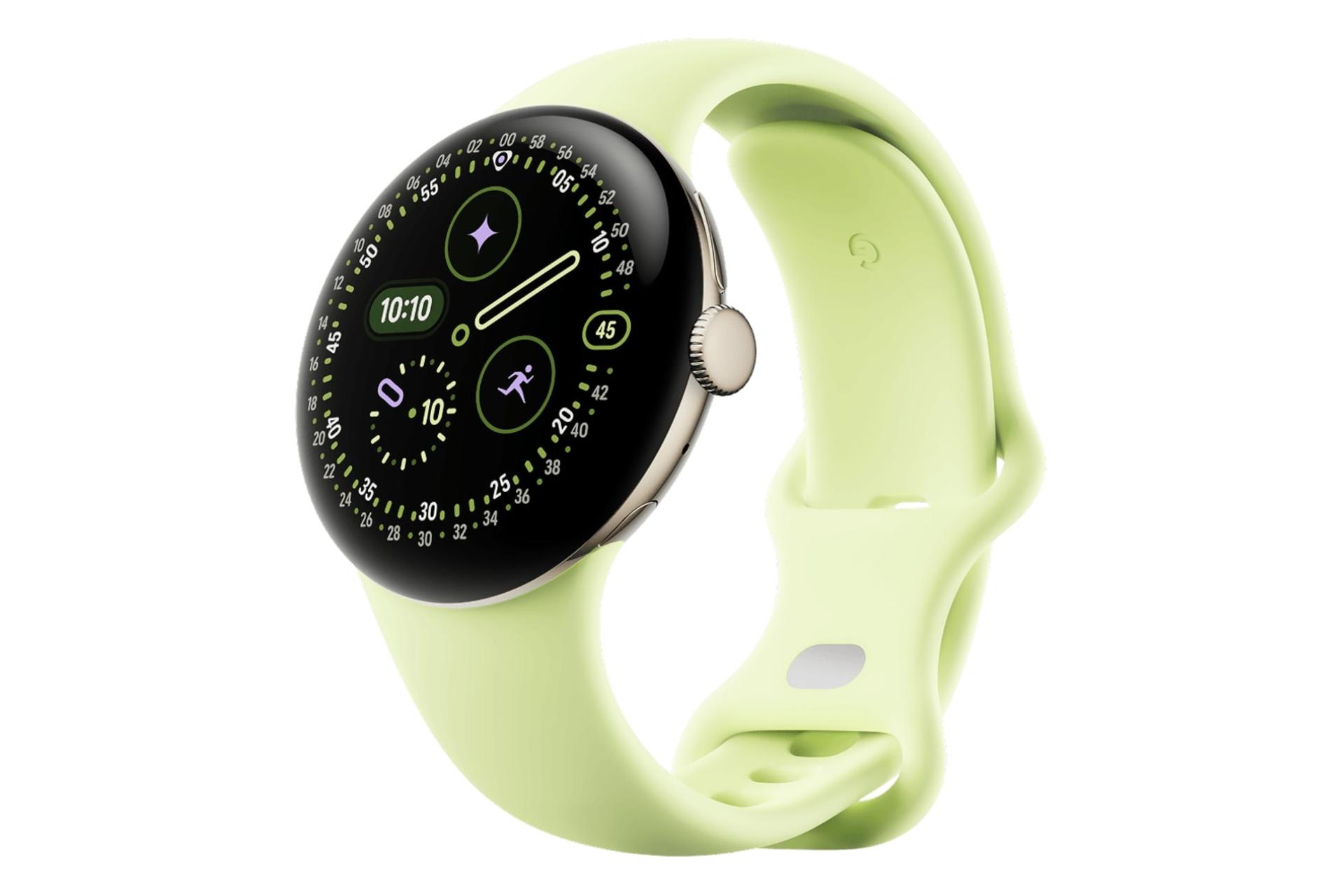 ساعت هوشمند پیکسل واچ 4 گوگل نسخه 41 میلی‌متری طلایی / Google Pixel Watch 4 41mm