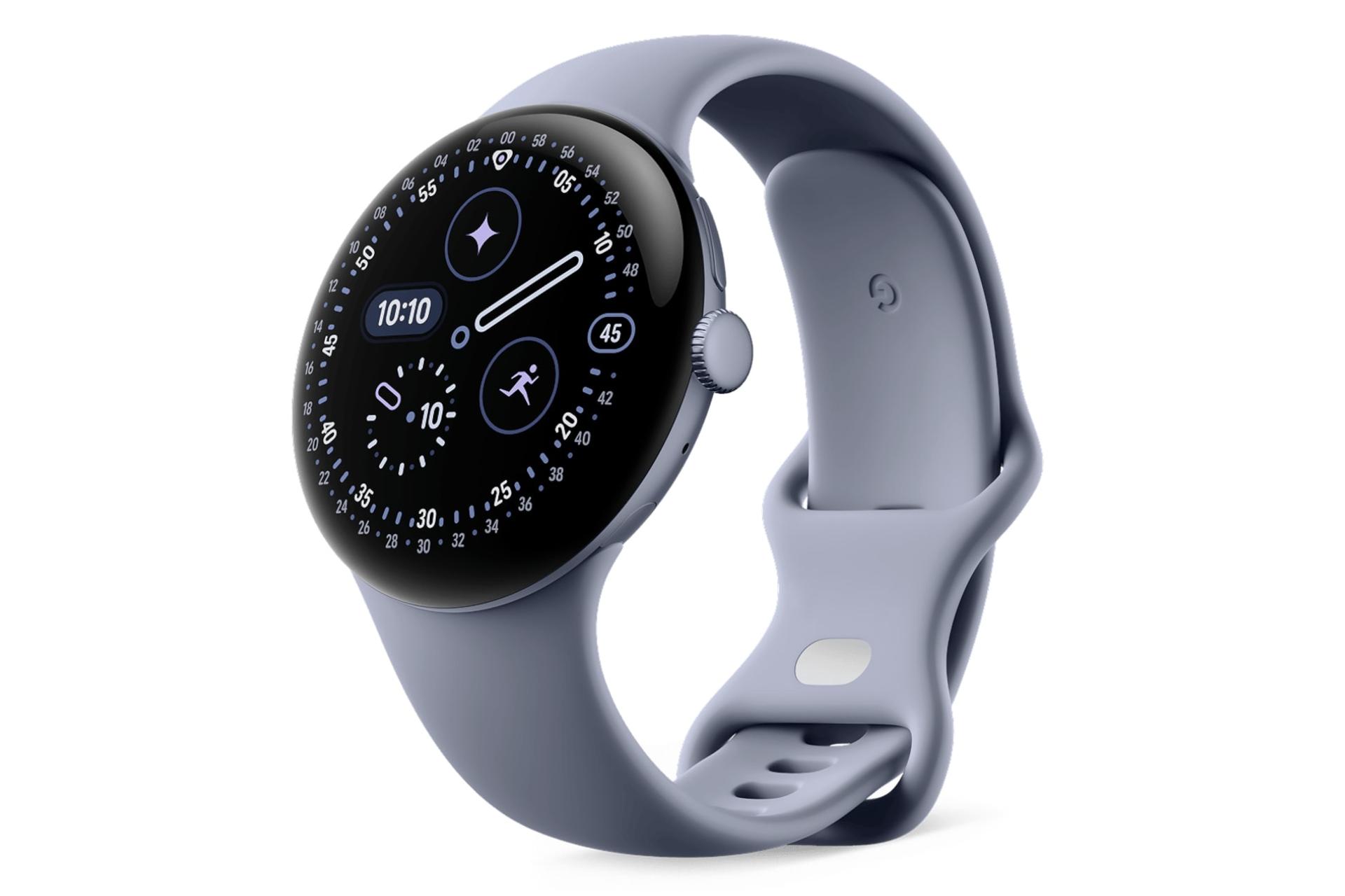 ساعت هوشمند پیکسل واچ 4 گوگل نسخه 45 میلی‌متری خاکستری تیره / Google Pixel Watch 4 45mm