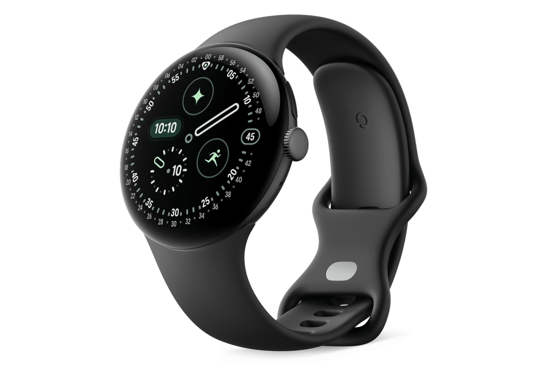 ساعت هوشمند پیکسل واچ 4 گوگل نسخه 45 میلی‌متری مشکی / Google Pixel Watch 4 45mm