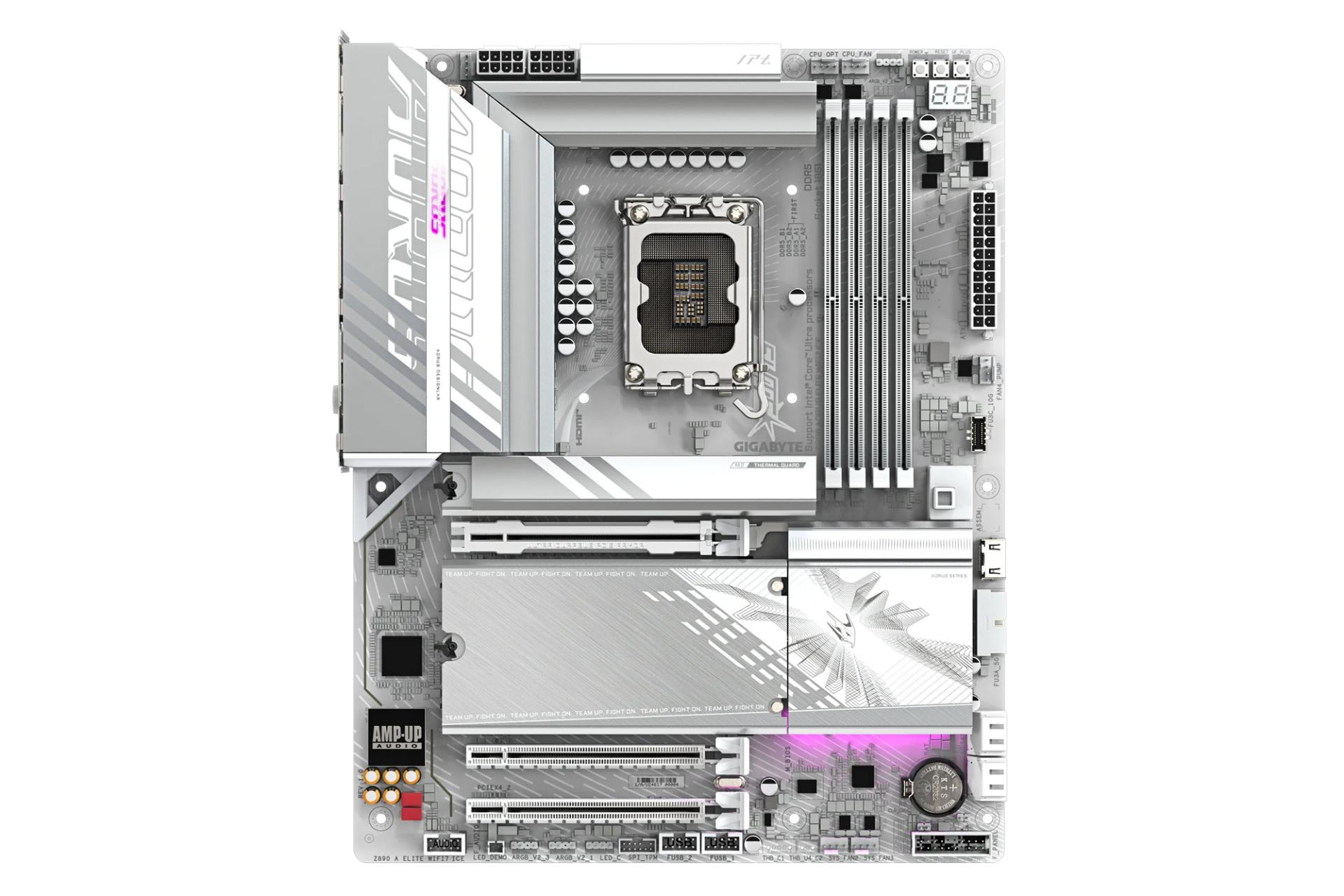 ابعاد و اندازه مادربرد گیگابایت Z890 AORUS ELITE WIFI7 ICE