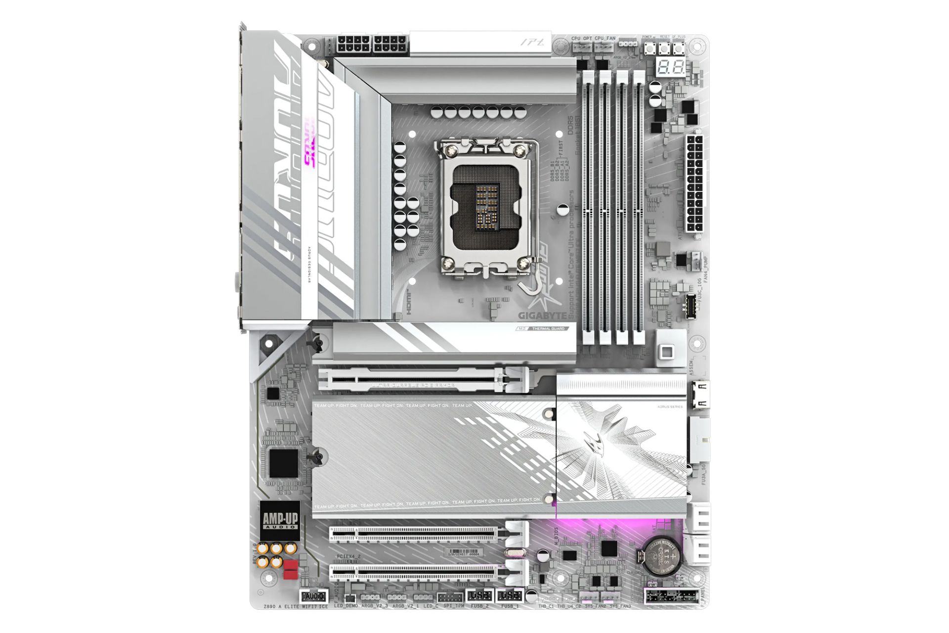 ابعاد و اندازه مادربرد گیگابایت Z890 AORUS ELITE WIFI7 ICE