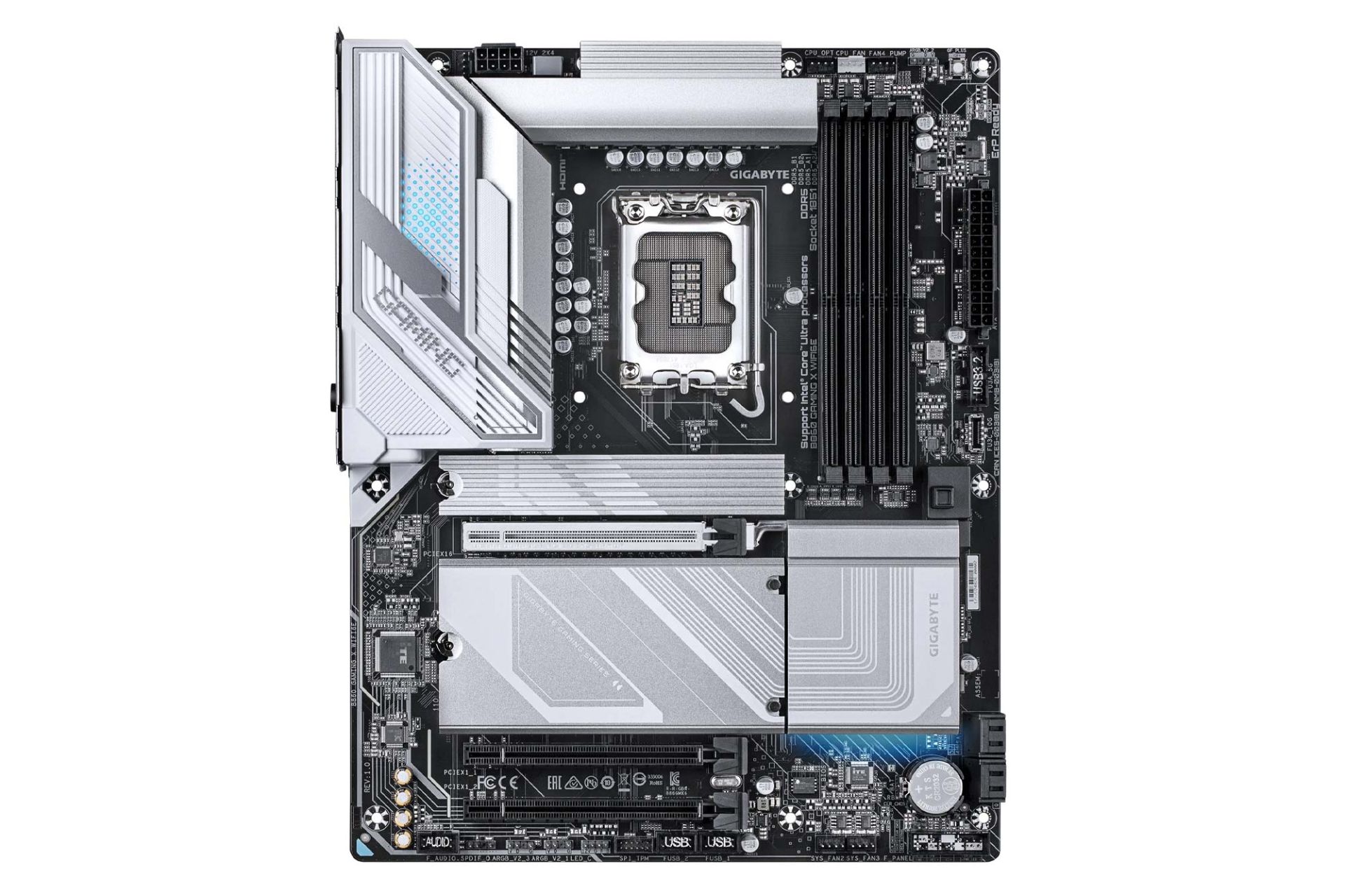 مادربرد گیگابایت B860 GAMING X WIFI6E نمای بالا