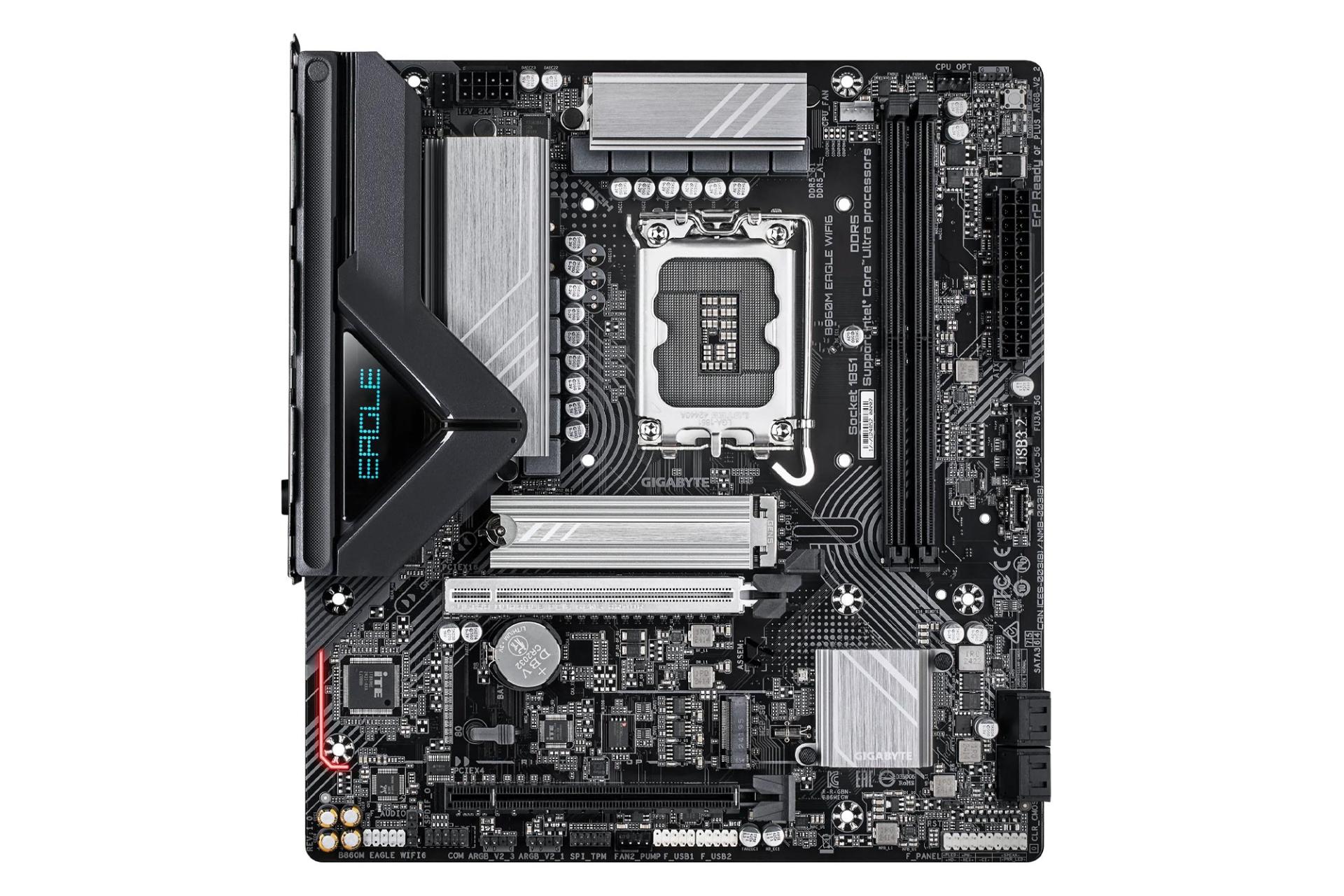 مادربرد گیگابایت B860M EAGLE WIFI6 نمای بالا