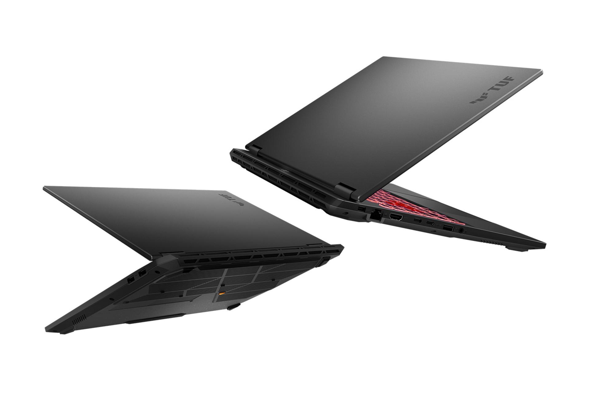 لپ تاپ ایسوس ASUS TUF Gaming A16 2025 FA608 نمای جانبی و درگاه ها